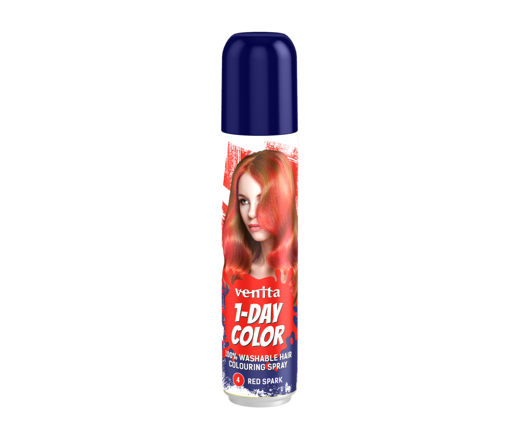 Barevný sprej na vlasy Venita 1-Day Color Red Spark - 50 ml, jiskřivě červená (CRS04)
