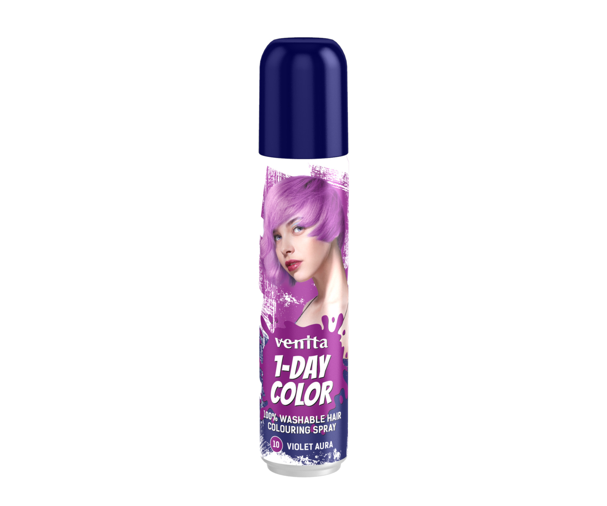 Barevný sprej na vlasy Venita 1-Day Color Violet Aura - 50 ml, fialová (CVA10)