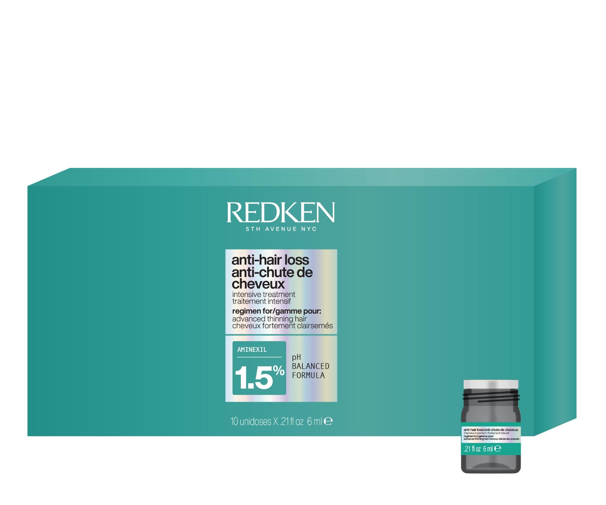 Intenzivní kúra proti vypadávání vlasů Redken Anti-Hair Loss Intensive Treatment - 10 x 6 ml + dárek zdarma