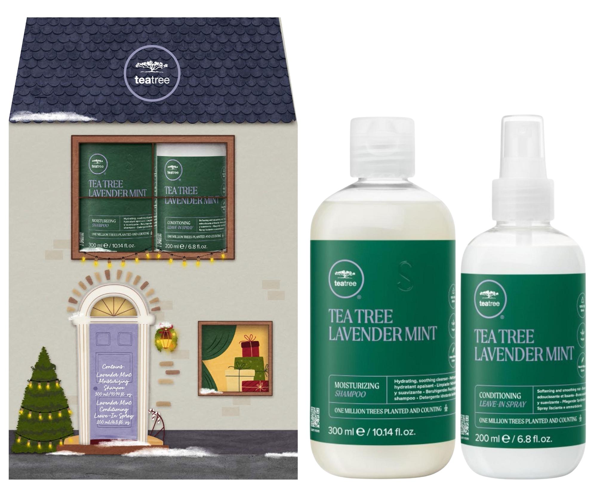 Dárková sada pro suché vlasy Paul Mitchell Tea Tree Lavender Mint Duo + dárek zdarma