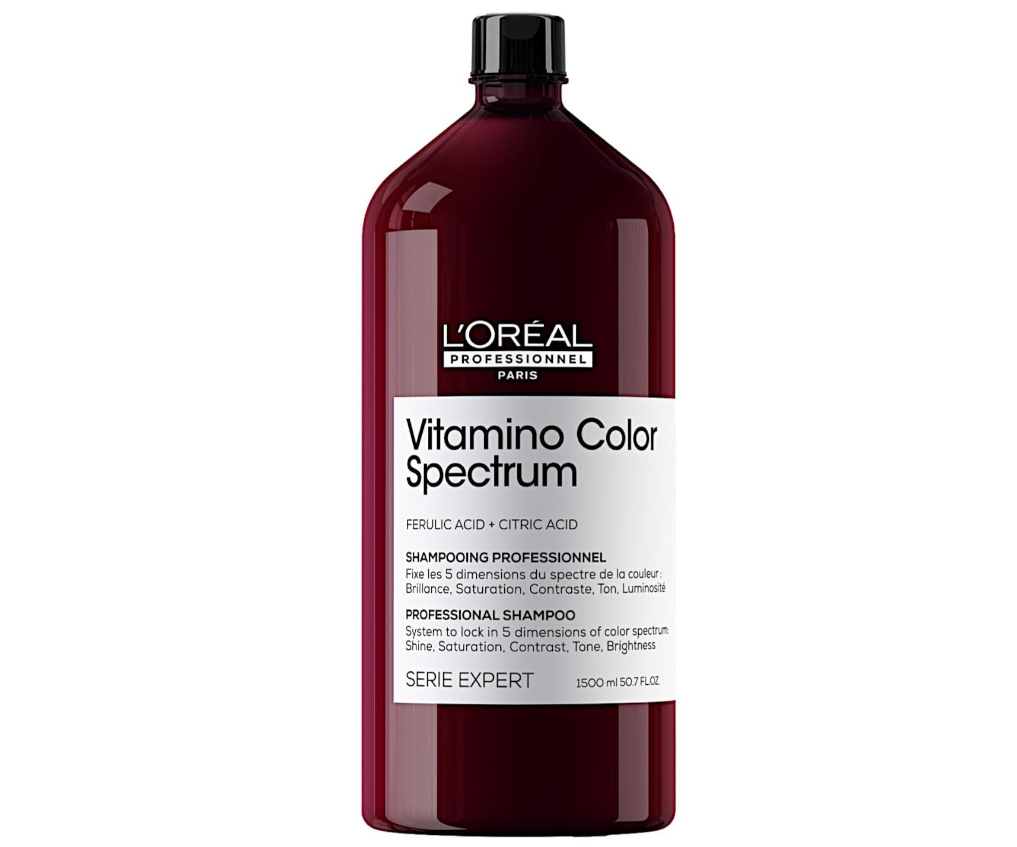 Šampon pro ultra péči o barvené vlasy Loréal Professionnel Serie Expert Vitamino Color Spectrum - 1500 ml - L’Oréal Professionnel + dárek zdarma