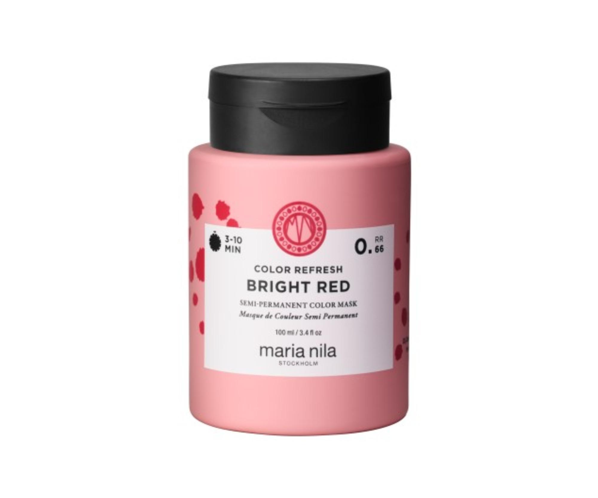 Maska pro oživení barvy vlasů Maria Nila Colour Refresh Bright Red - jasně červená, 100 ml + dárek zdarma