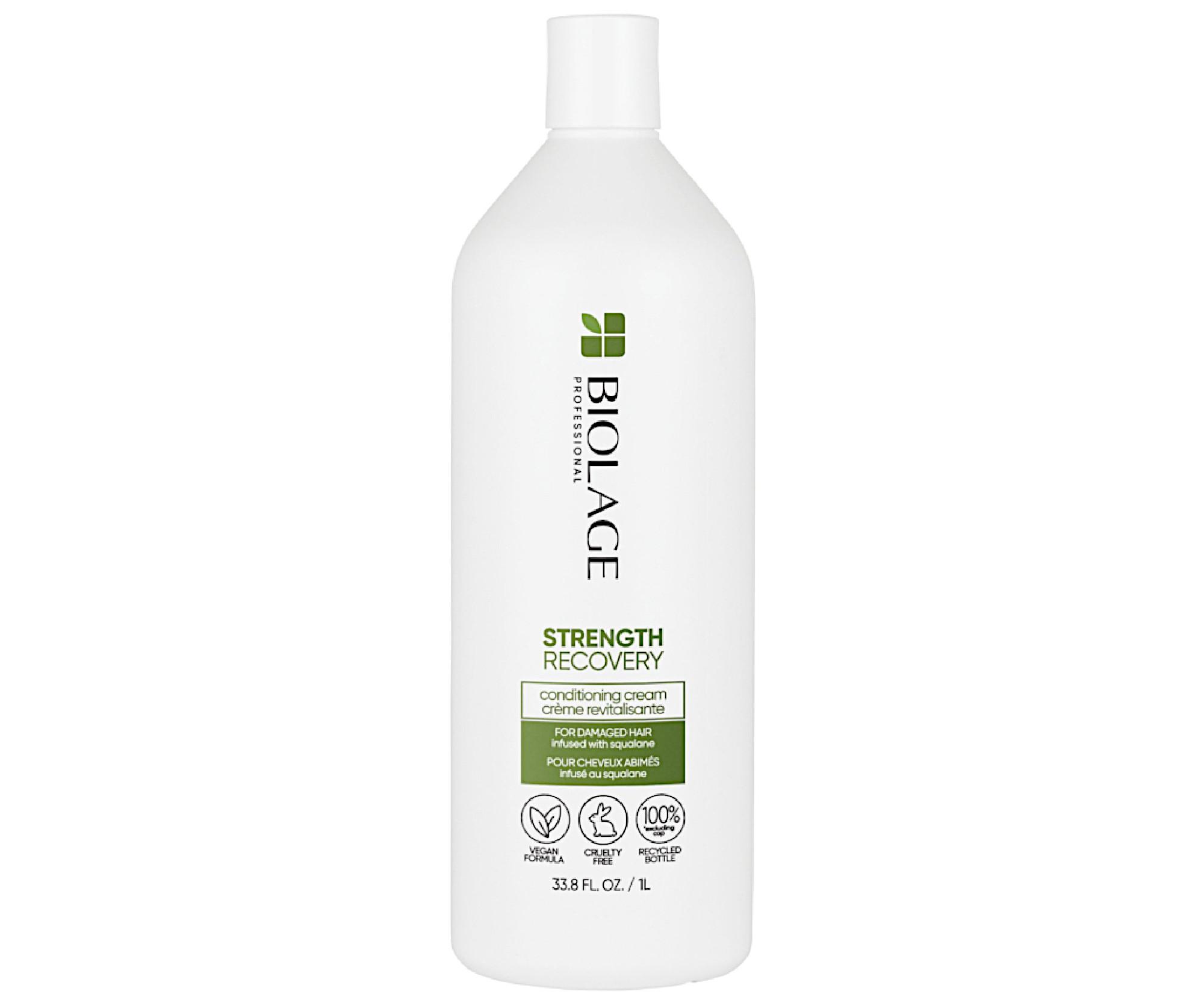 Kondicionér pro poškozené vlasy Biolage Strength Recovery Conditioning Cream - 1000 ml + dárek zdarma