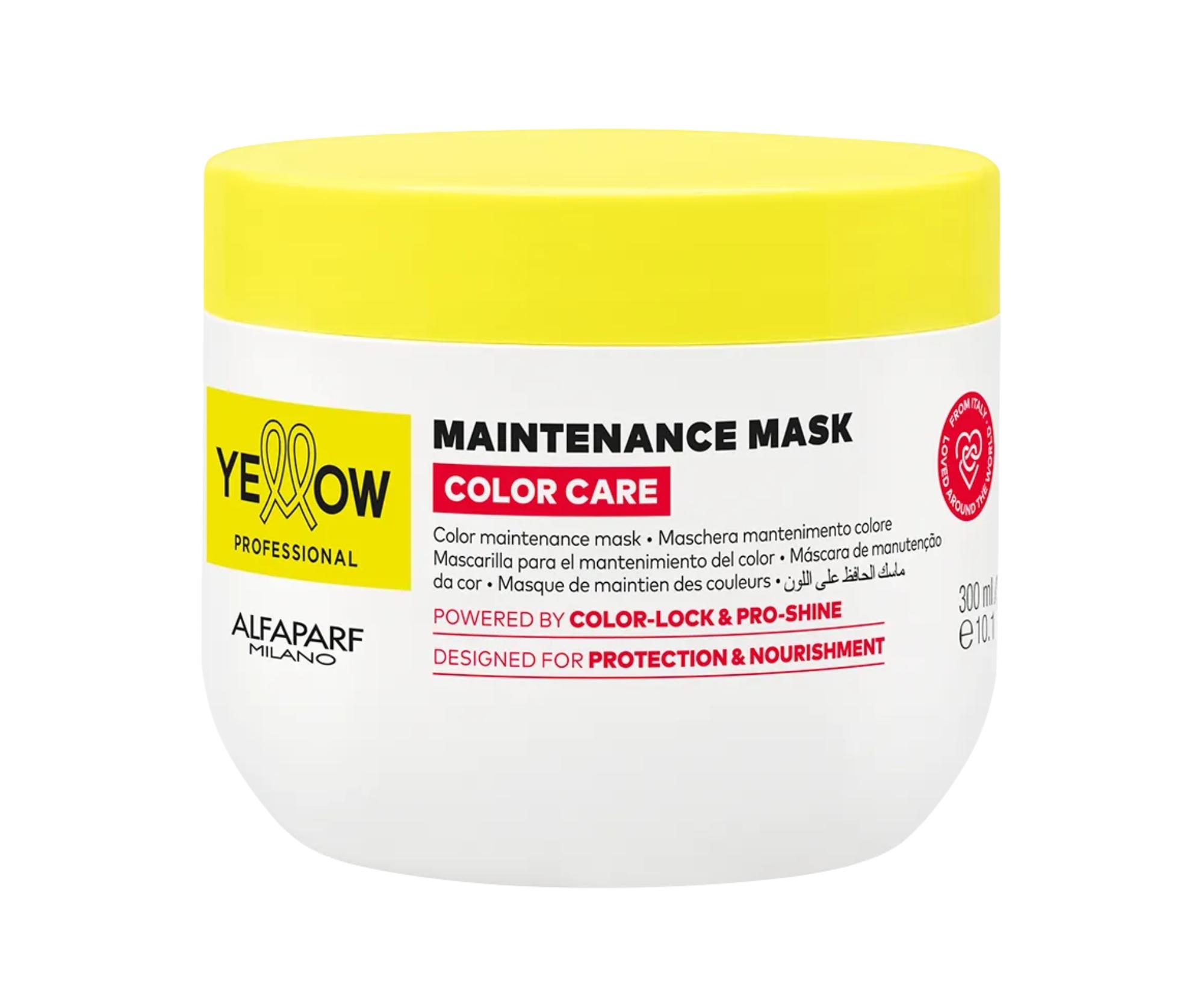 Maska pro zachování barvy barvených vlasů Yellow Professional Color Care Maintenance Mask - 300 ml + dárek zdarma