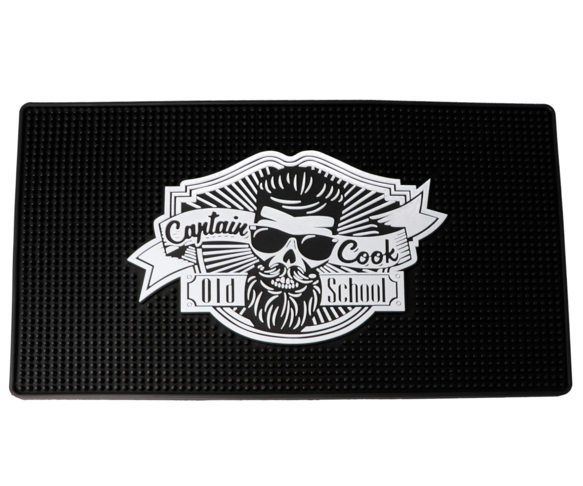 Protiskluzová podložka pro holičské a kadeřnické pomůcky Captain Cook - černá (07387) + dárek zdarma