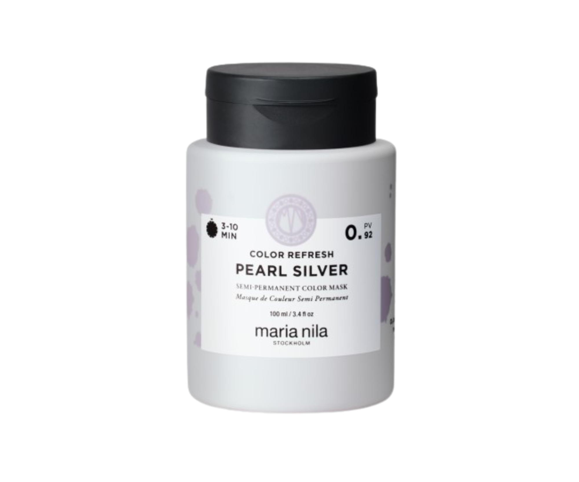 Maska pro oživení barvy vlasů Maria Nila Colour Refresh Pearl Silver - platinová, 100 ml + dárek zdarma
