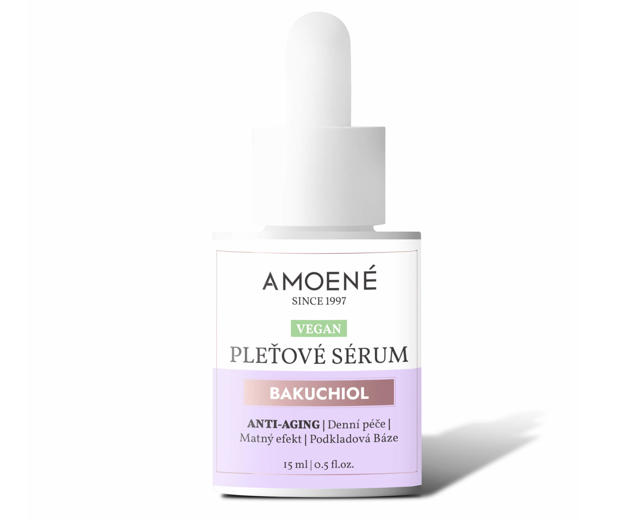 Pleťové bakuchiolové sérum s anti-aging efektem Amoené - 15 ml + dárek zdarma