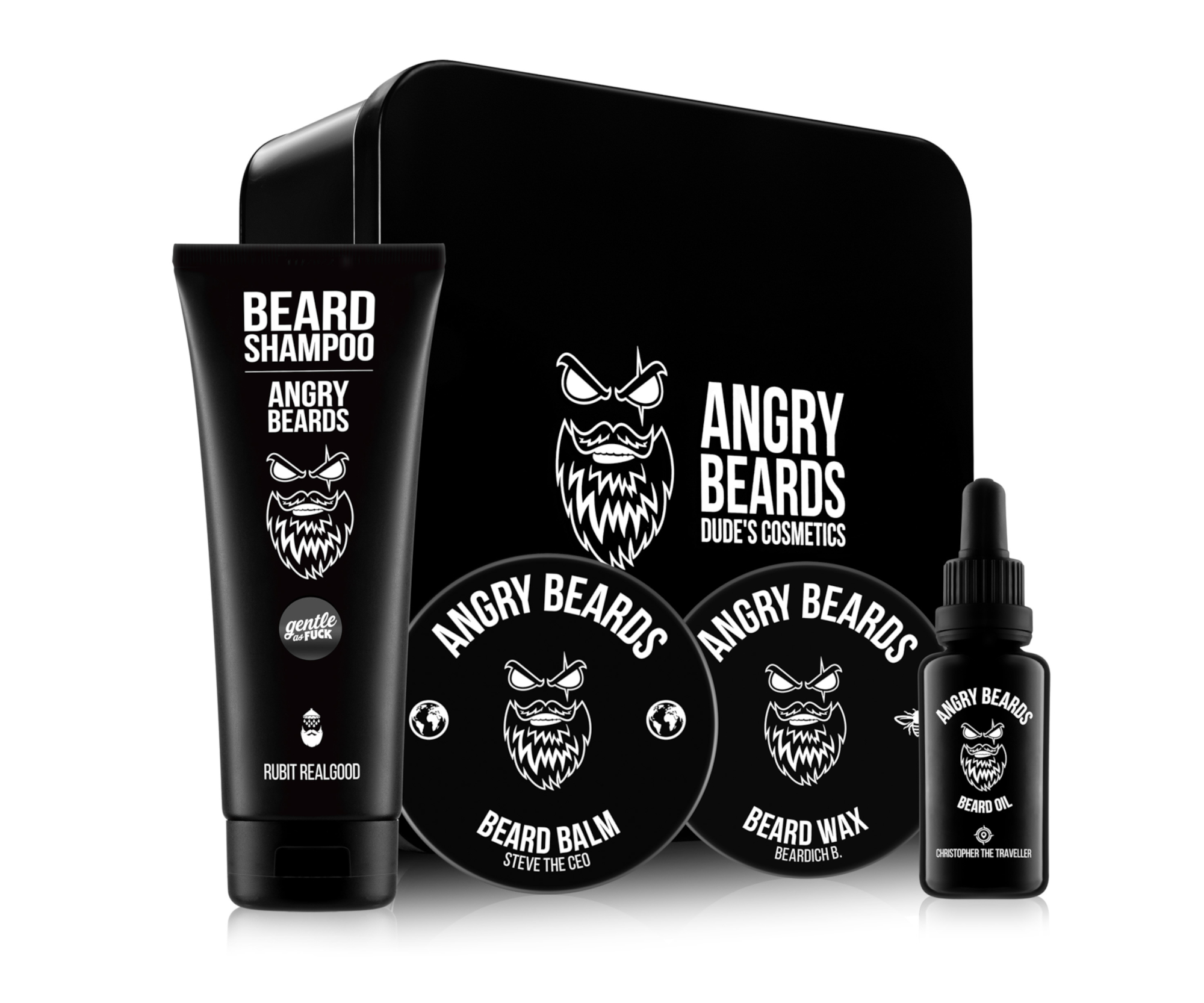 Pánská dárková sada pro úpravu vousů Angry Beards Big Traveller (ST-GROOMING-CEO) + DÁREK ZDARMA