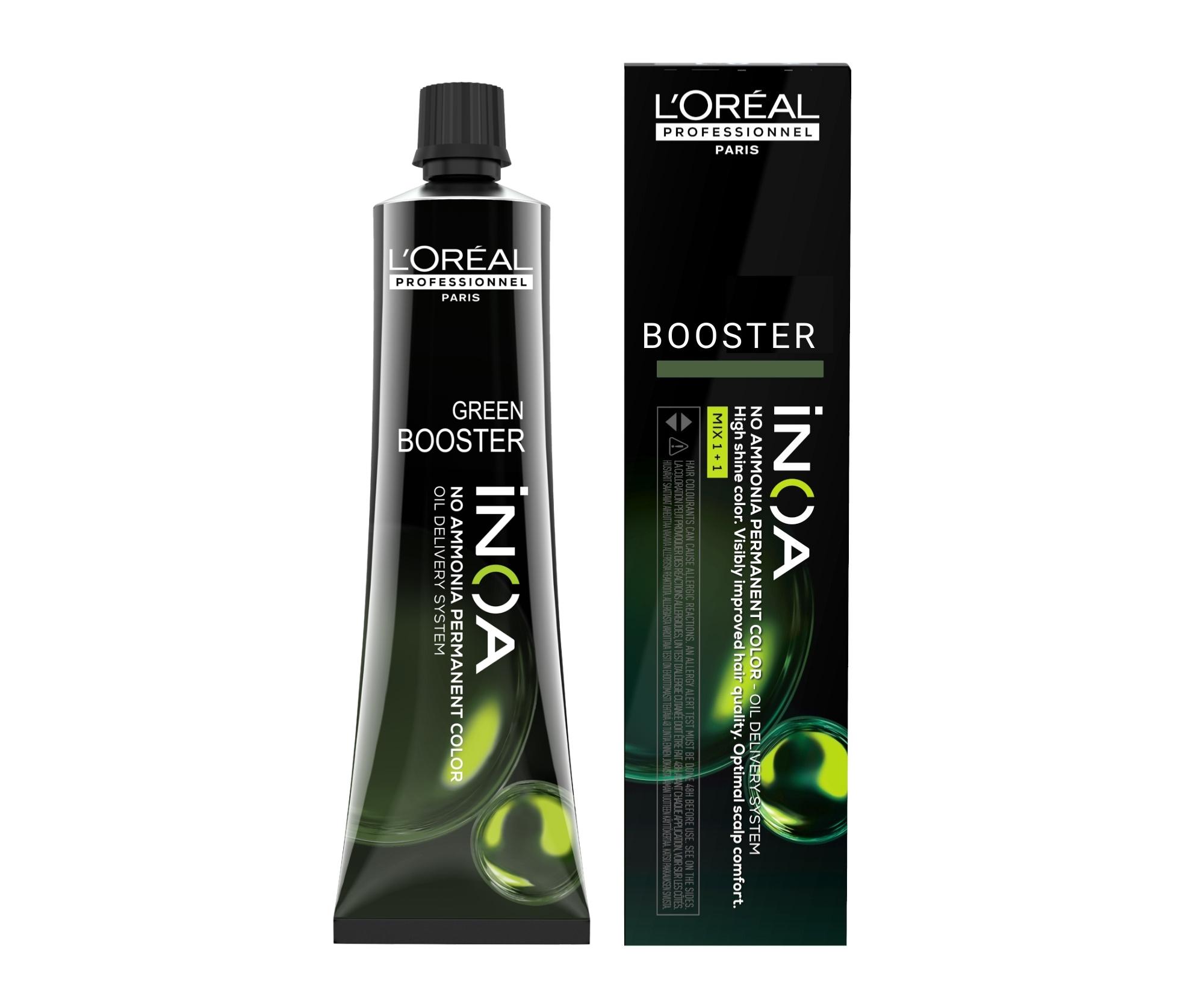 Barva na vlasy Loréal Professionnel iNOA 60 g - Booster Green - L’Oréal Professionnel + dárek zdarma
