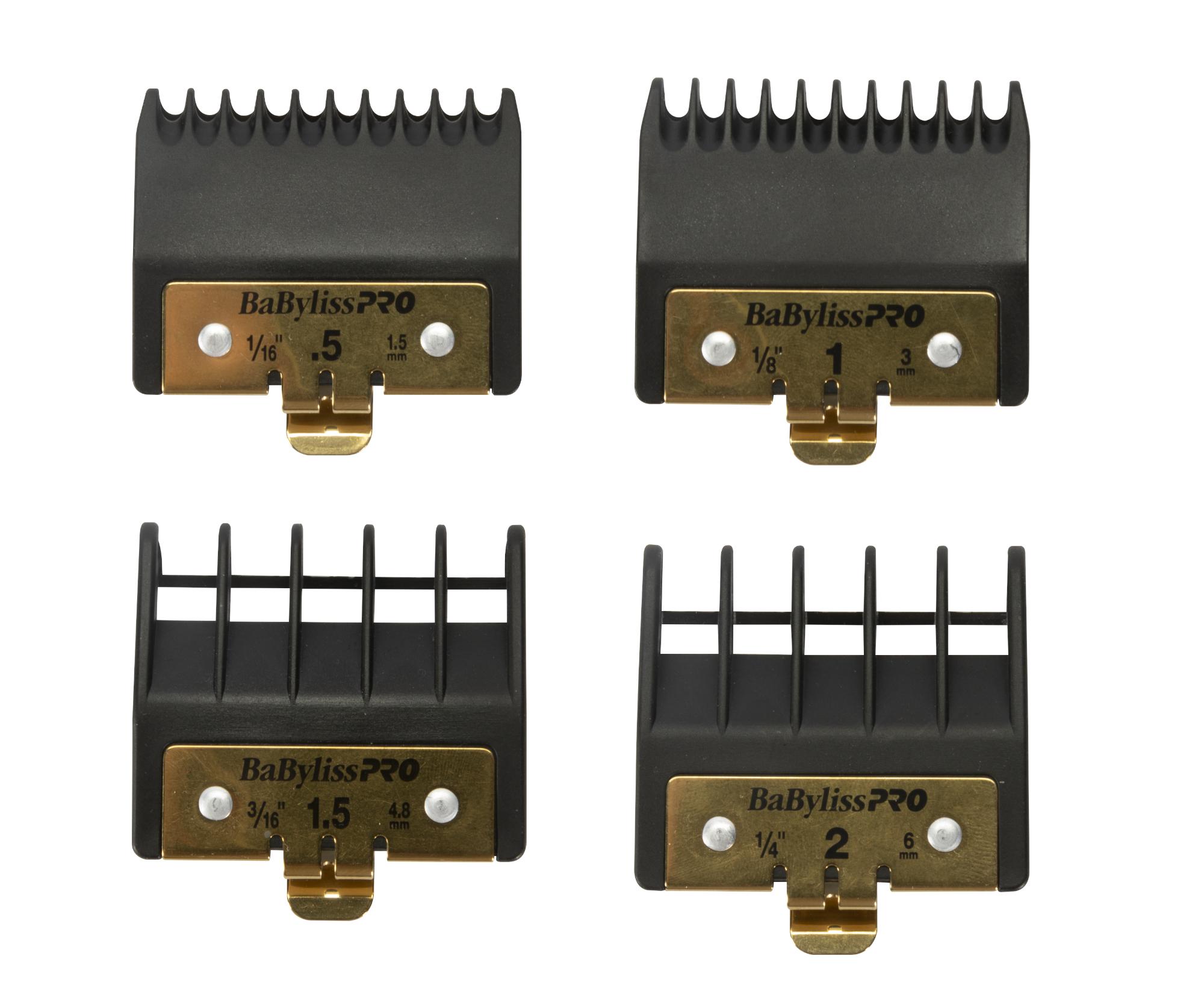 Sada náhradních nástavců s kovovou sponou BaByliss Pro FXPTGE pro konturovací strojky BaByliss Pro + dárek zdarma