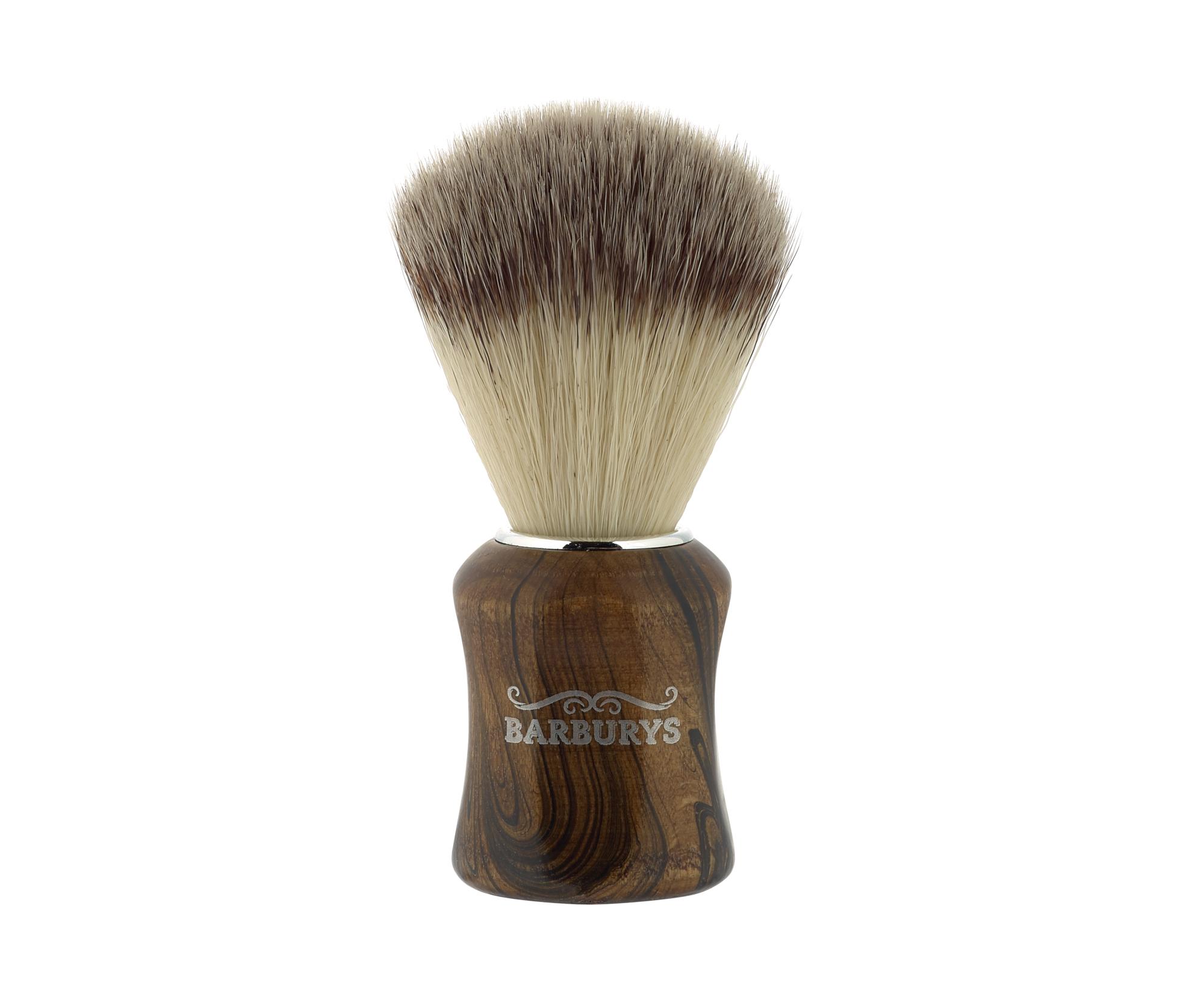 Štětka na holení Sibel Barburys Techno Walnut - dřevěná (0002322) + dárek zdarma