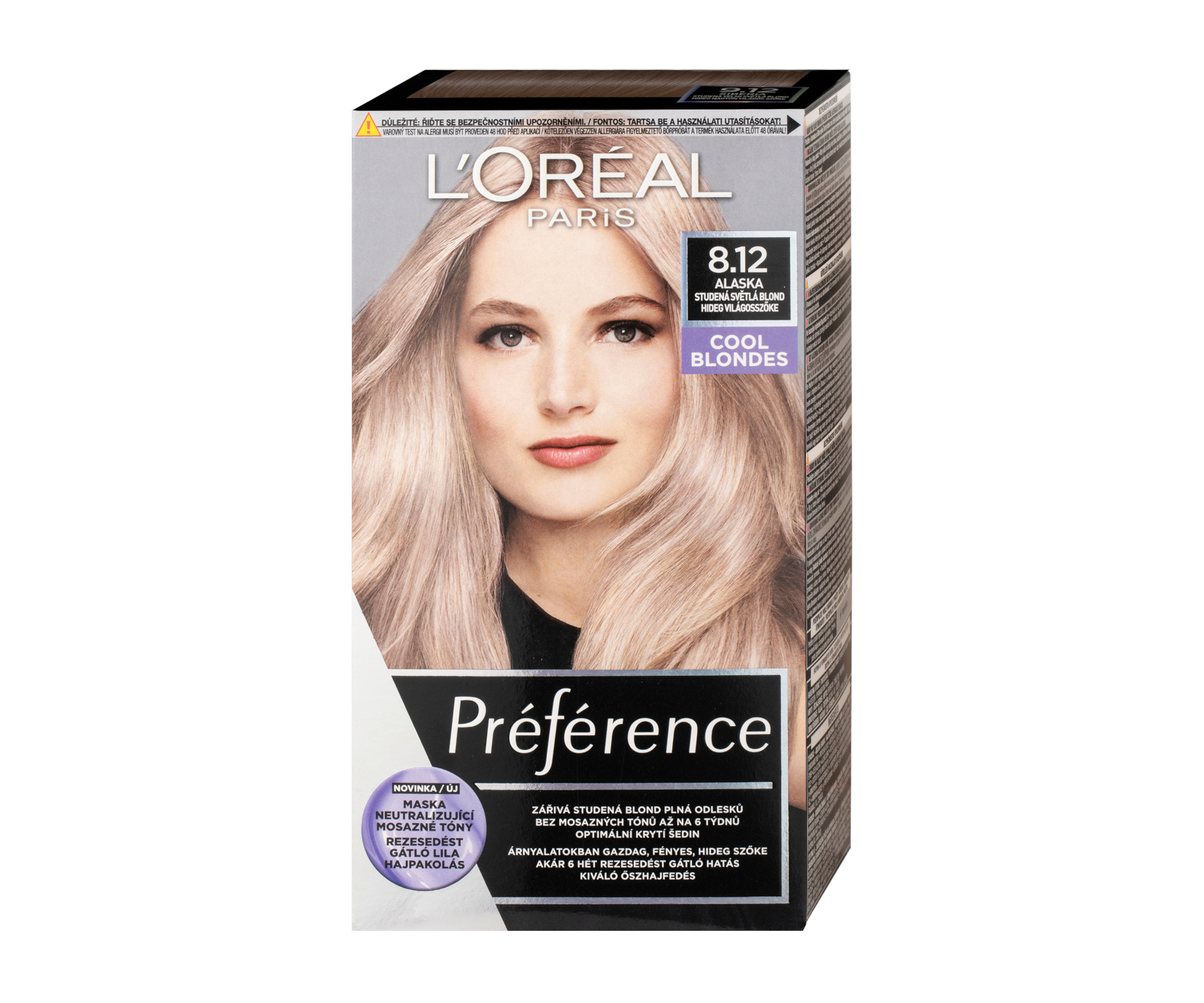 Permanentní barva Loréal Préférence 8.12 studená světlá blond - L’Oréal Paris + dárek zdarma