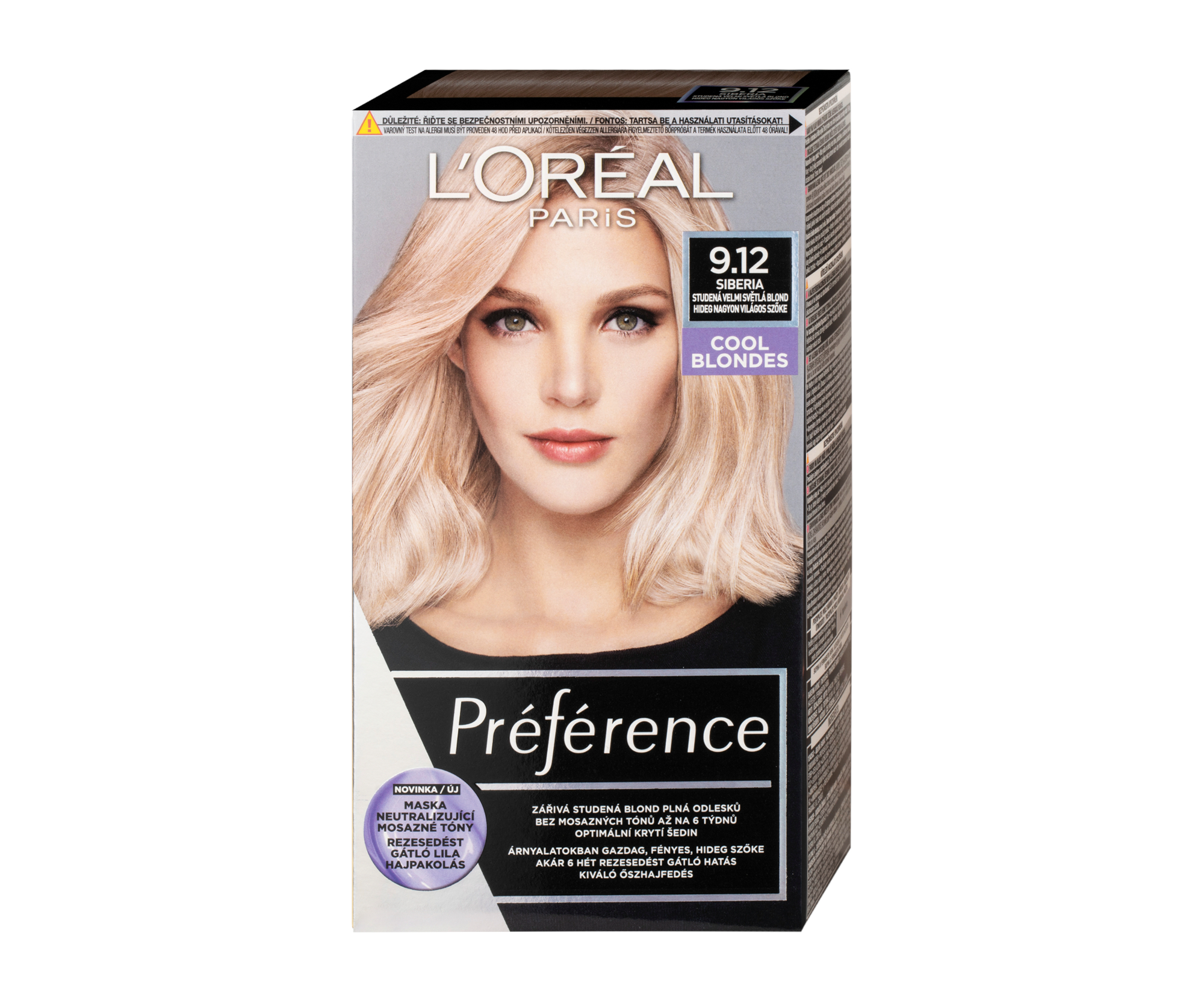 Permanentní barva Loréal Préférence 9.12 studená velmi světlá blond - L’Oréal Paris + dárek zdarma
