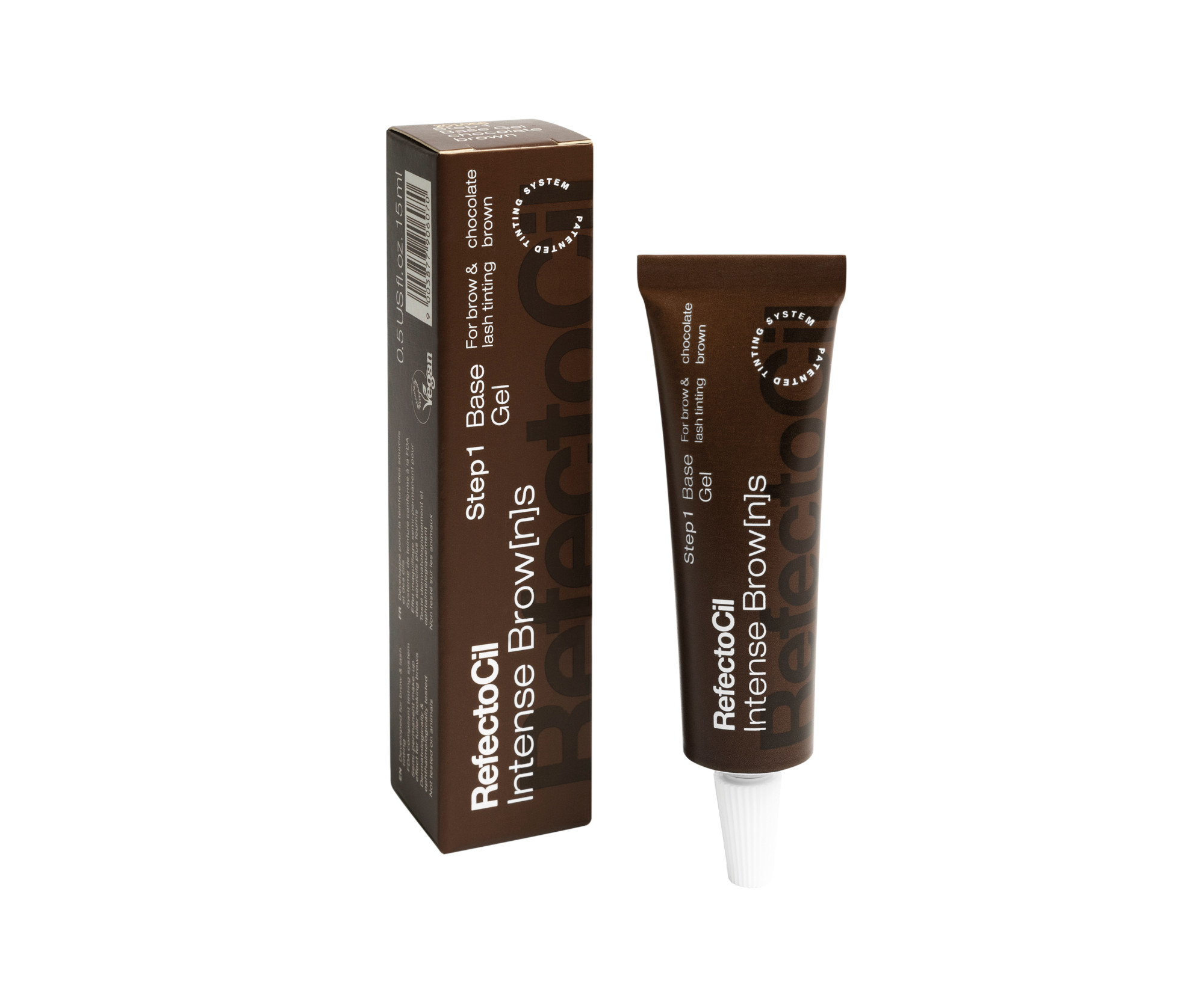 Gelová barva na řasy a obočí RefectoCil Intense Browns Base Gel - čokoládově hnědá, 15 ml (3250) + dárek zdarma