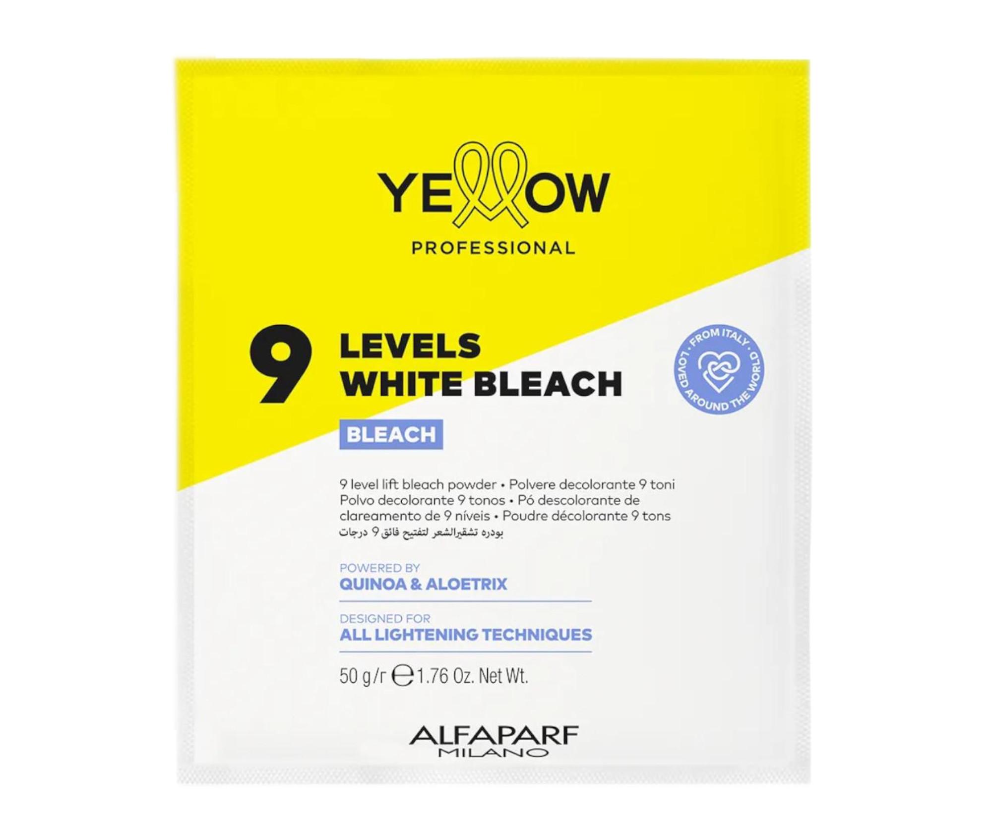 Zesvětlující pudr Yellow Professional 9 Levels White Bleach - 50 g (PF029344)