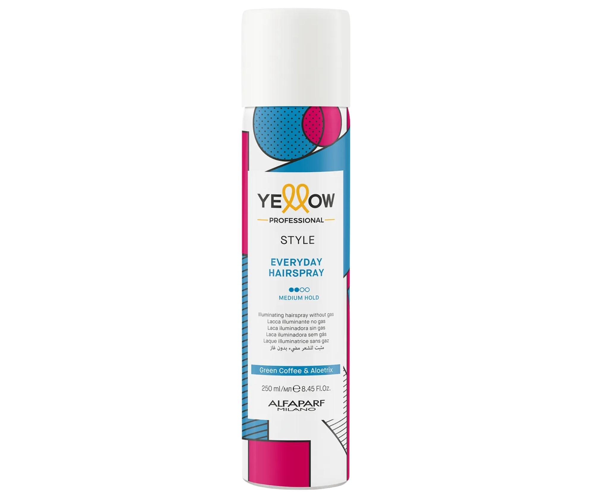 Lak na vlasy bez aerosolu se střední fixací Yellow Professional Style Everyday Hairspray - 250 ml + dárek zdarma
