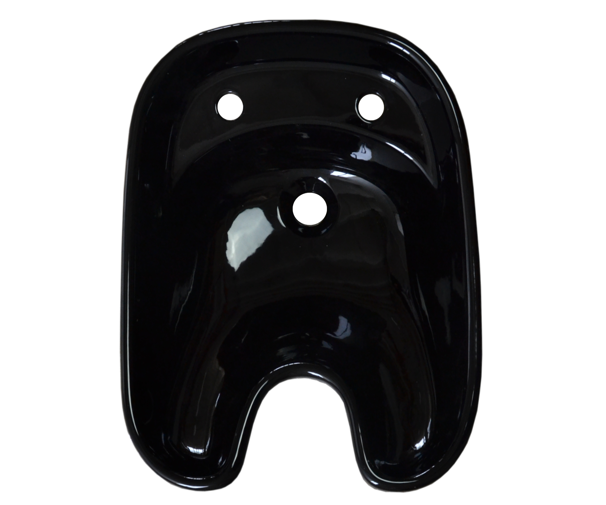 Umyvadlo pro mycí boxy Bellazi - keramické, jednoduché černé (OLY93-black) + DÁREK ZDARMA