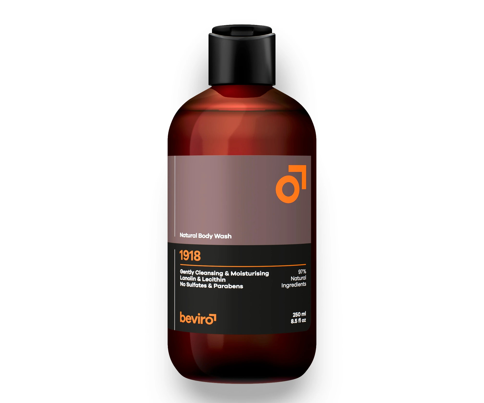 Přírodní sprchový gel pro muže Beviro 1918 Natural Body Wash - 250 ml (BV422) + DÁREK ZDARMA