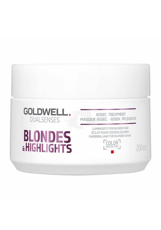 Maska pro blond a melírované vlasy Goldwell Dualsenses - 200 ml (206121) + DÁREK ZDARMA