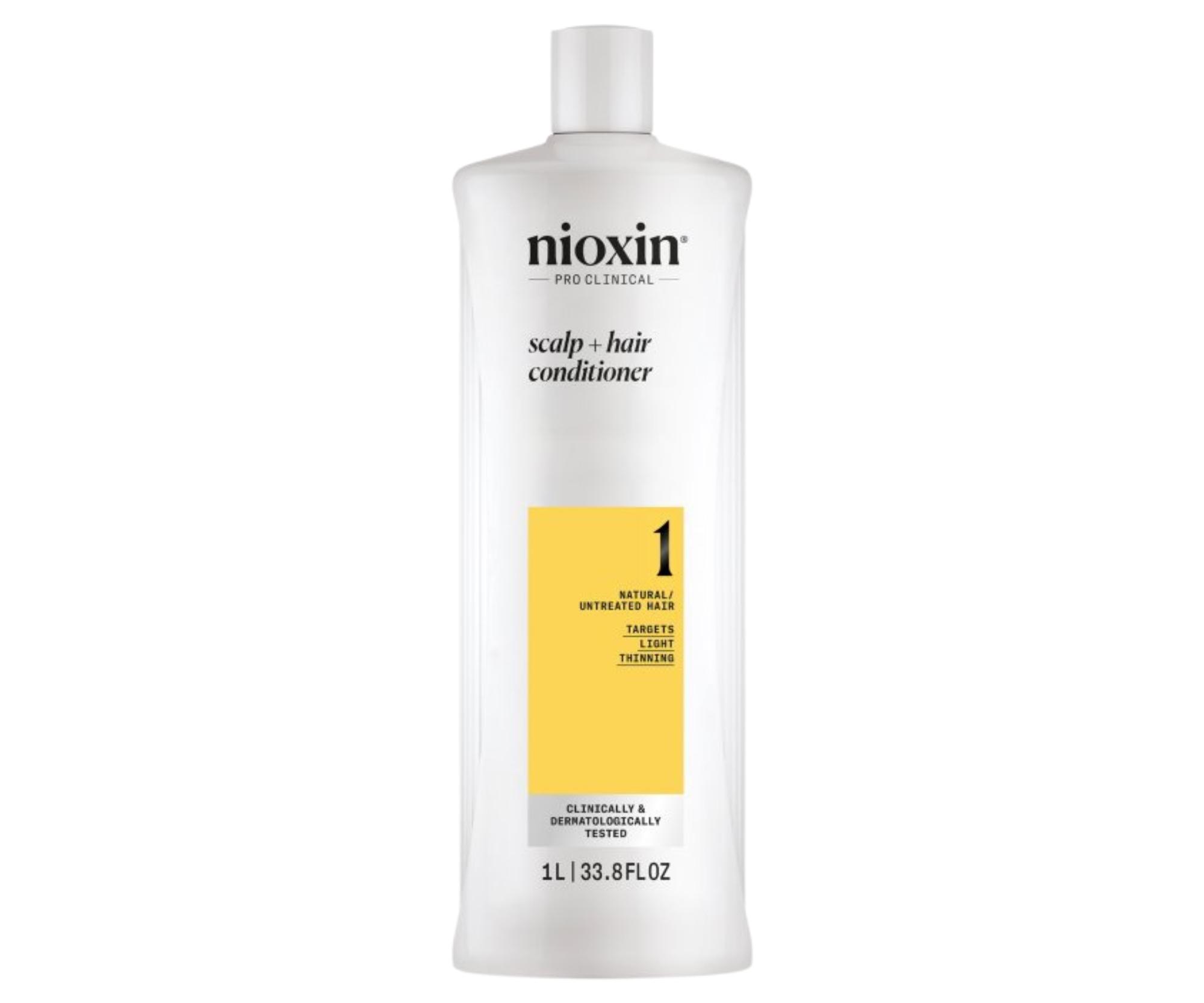 Kondicionér pro mírně řídnoucí přírodní vlasy Nioxin System 1 Scalp + Hair Conditioner - 1000 ml (99350180131) + dárek zdarma