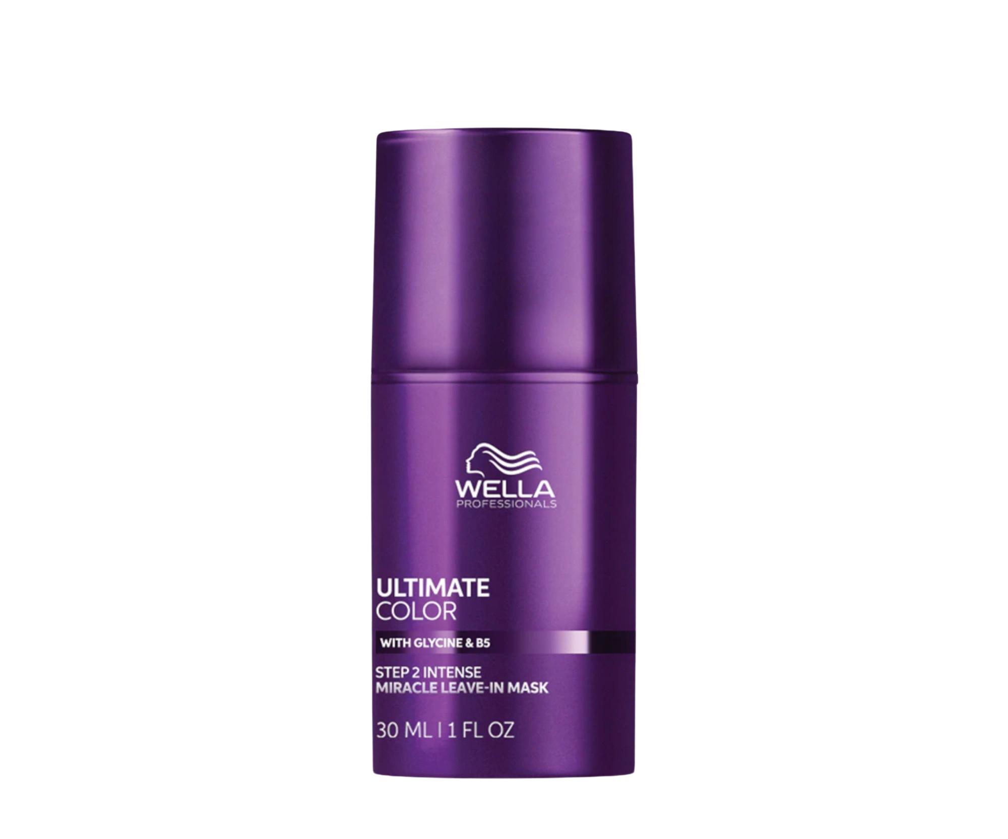Bezoplachová maska pro barvené vlasy Wella Professionals Ultimate Color Intense Miracle Leave-in Mask - 30 ml + dárek zdarma