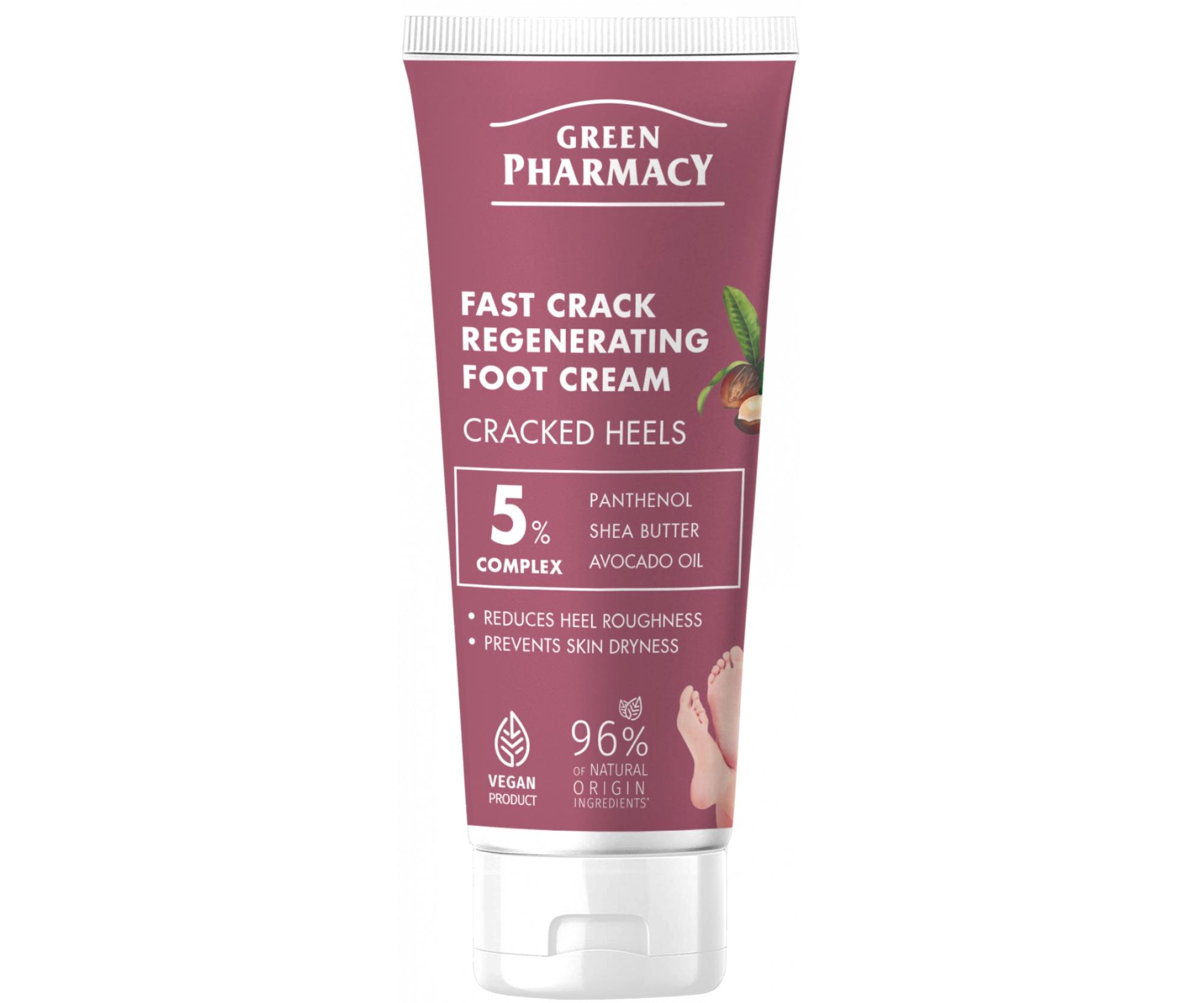 Regenerační krém na nohy Green Pharmacy Fast Crack Regenerating Foot Cream - 75 ml
