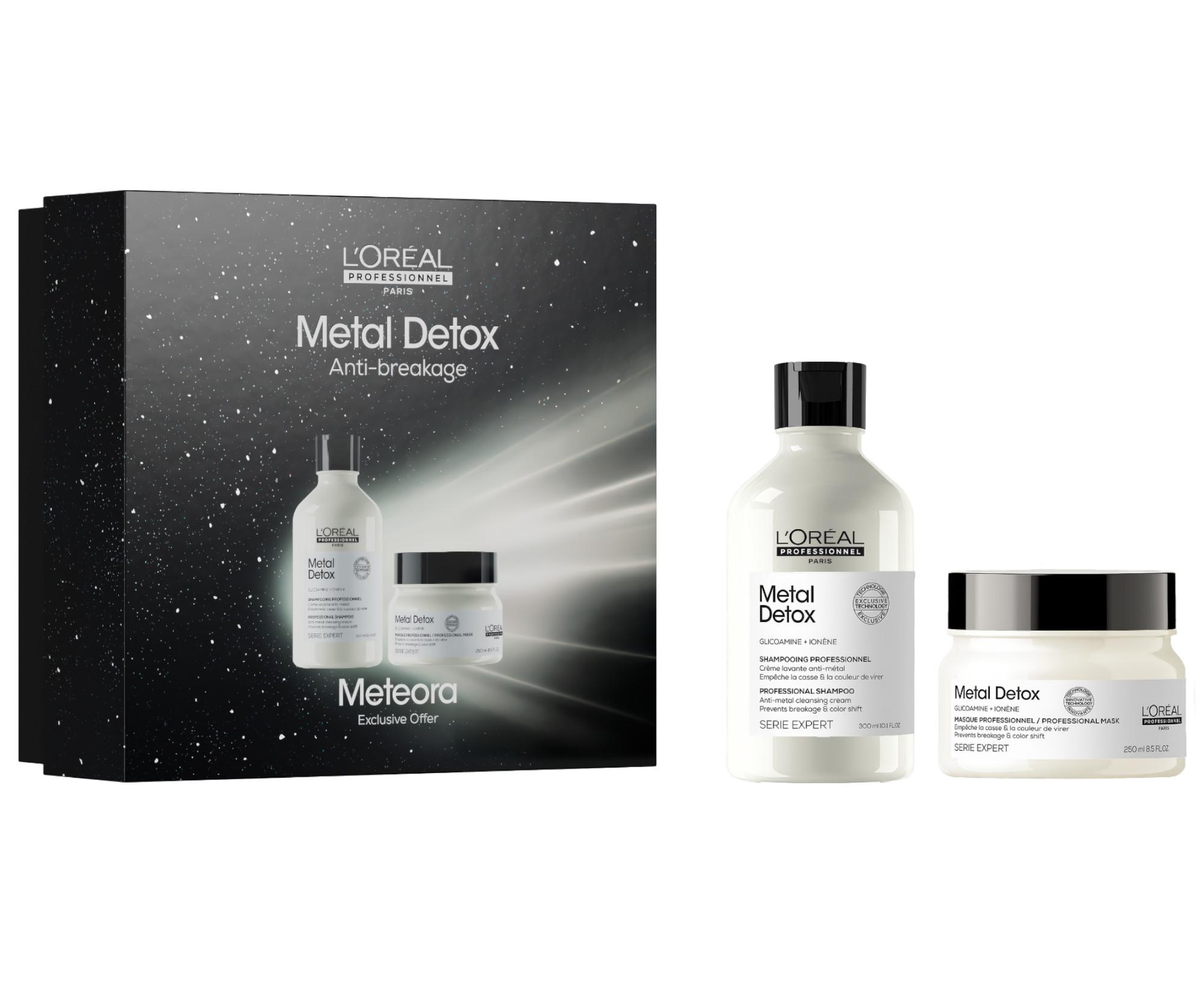 Dárková sada pro barvené a poškozené vlasy Loréal Professionnel Serie Expert Metal Detox Duo - L’Oréal Professionnel + dárek zdarma