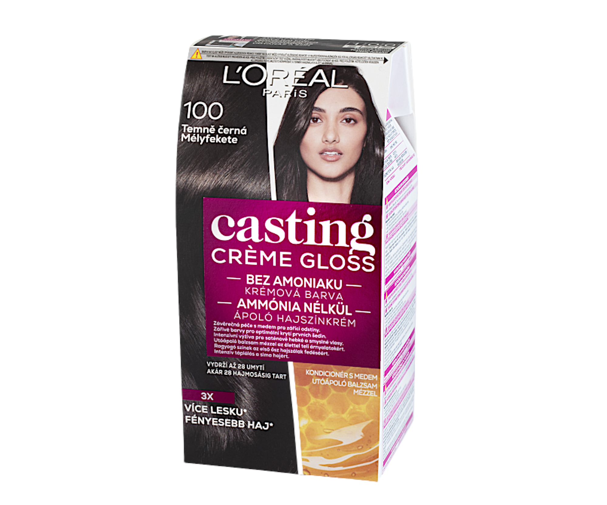 Přeliv bez amoniaku Loréal Casting Créme Gloss - 100 temně černá - L’Oréal Paris + dárek zdarma