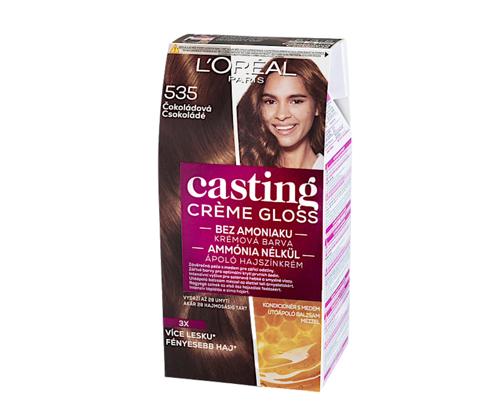 Přeliv bez amoniaku Loréal Casting Créme Gloss - 535 čokoládová - L’Oréal Paris + dárek zdarma