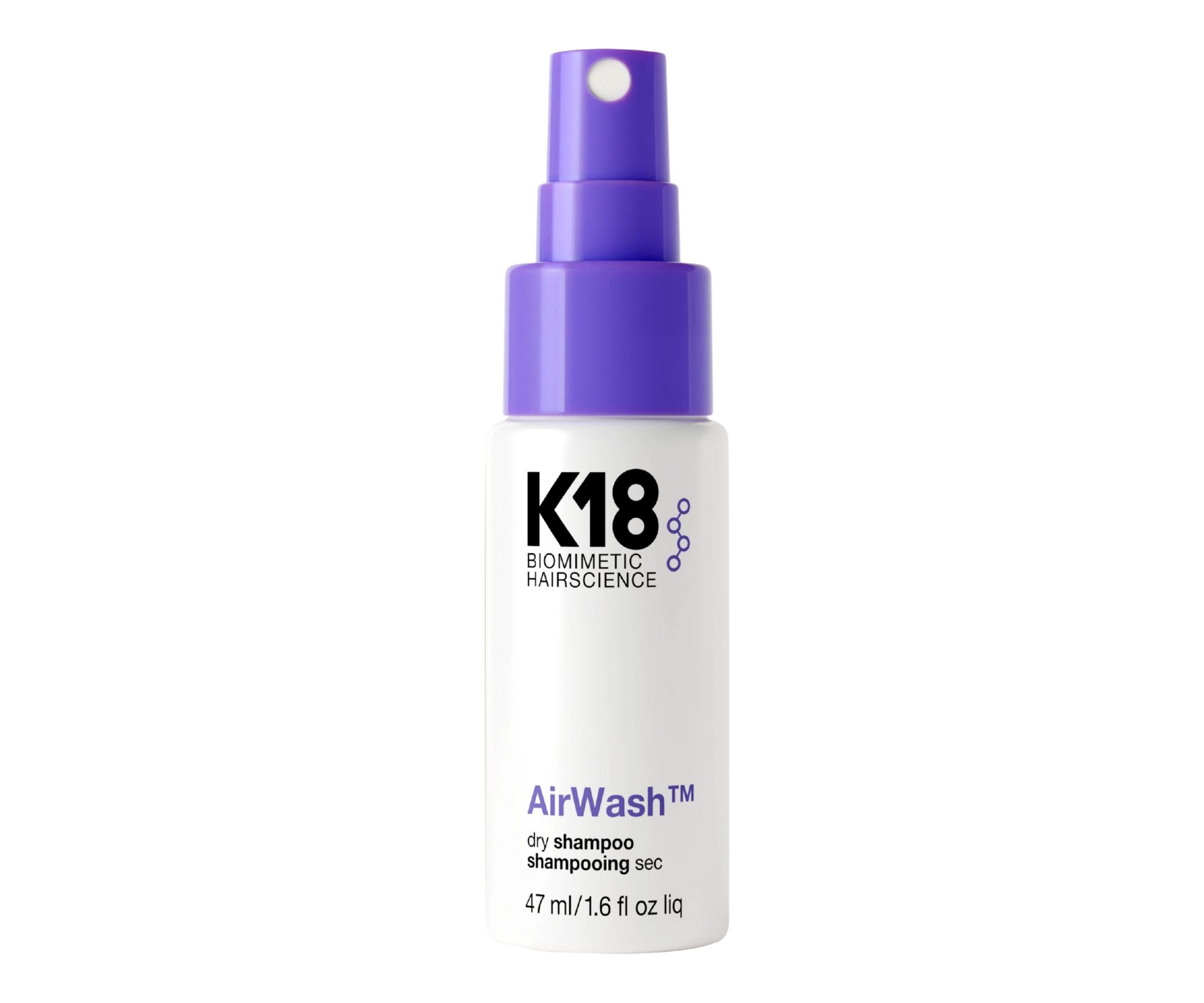 Suchý šampon bez aerosolu K18 AirWash Dry Shampoo - 47 ml + dárek zdarma