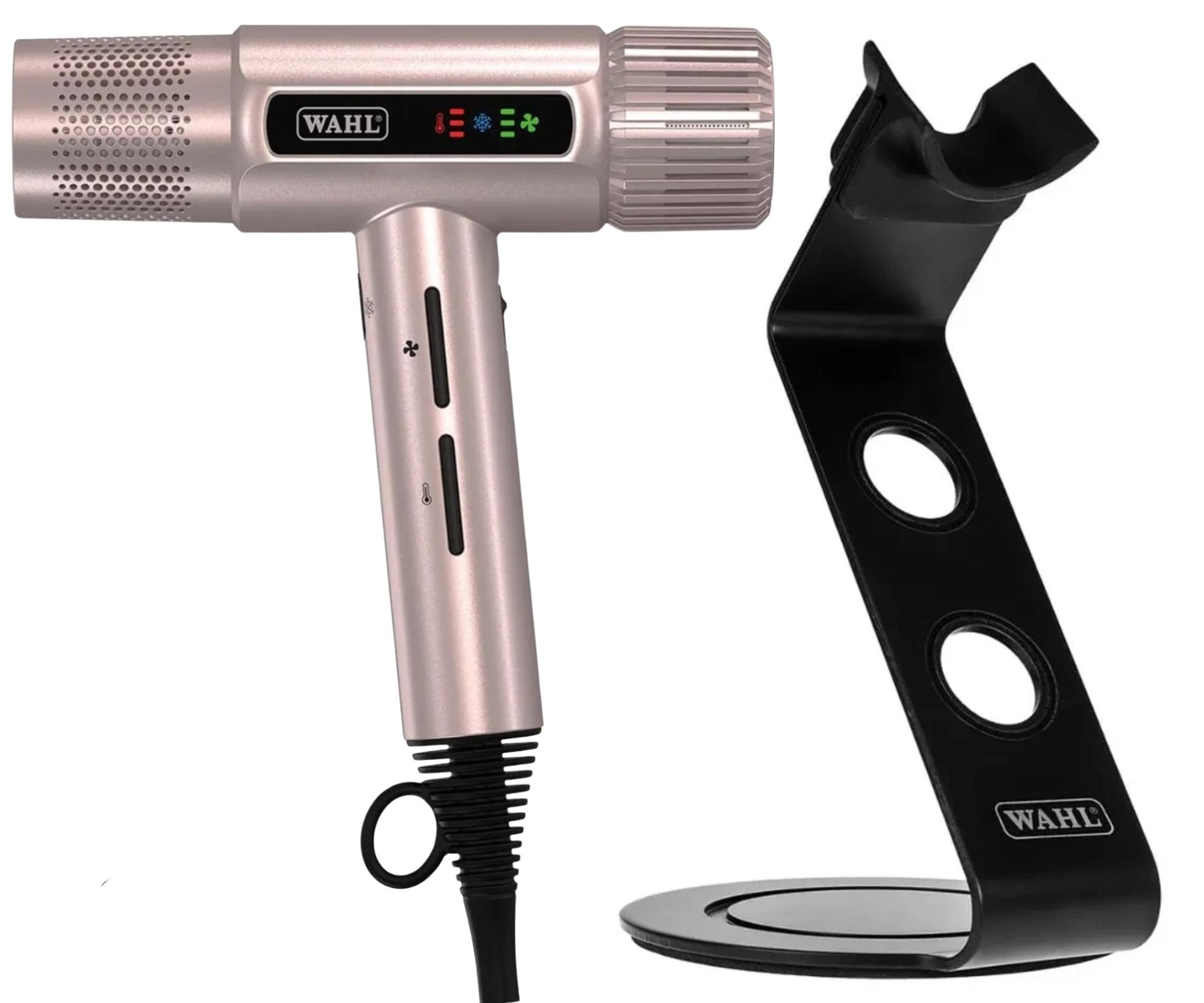 Profesionální fén na vlasy Wahl Vanquish 4321-4871 LD190X - 1600 W, rose gold + stojan Wahl zdarma + dárek zdarma