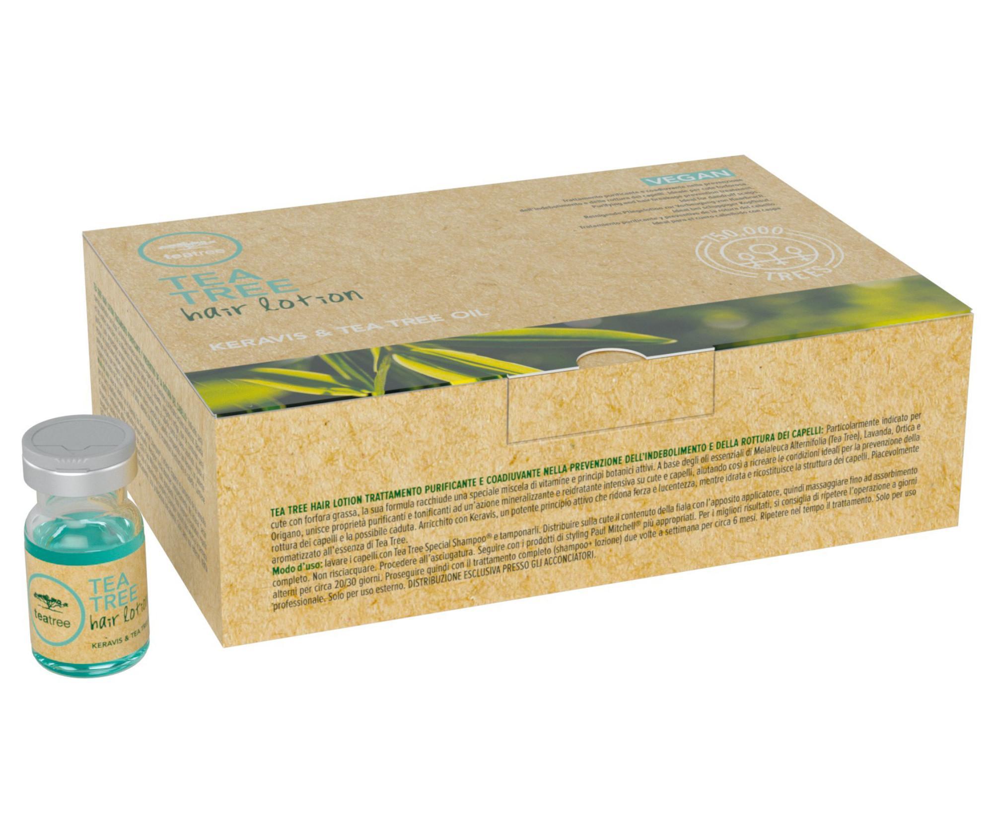 Ampulky proti padání vlasů Paul Mitchell Tea Tree Special Hair Lotion - 12 x 6 ml + dárek zdarma