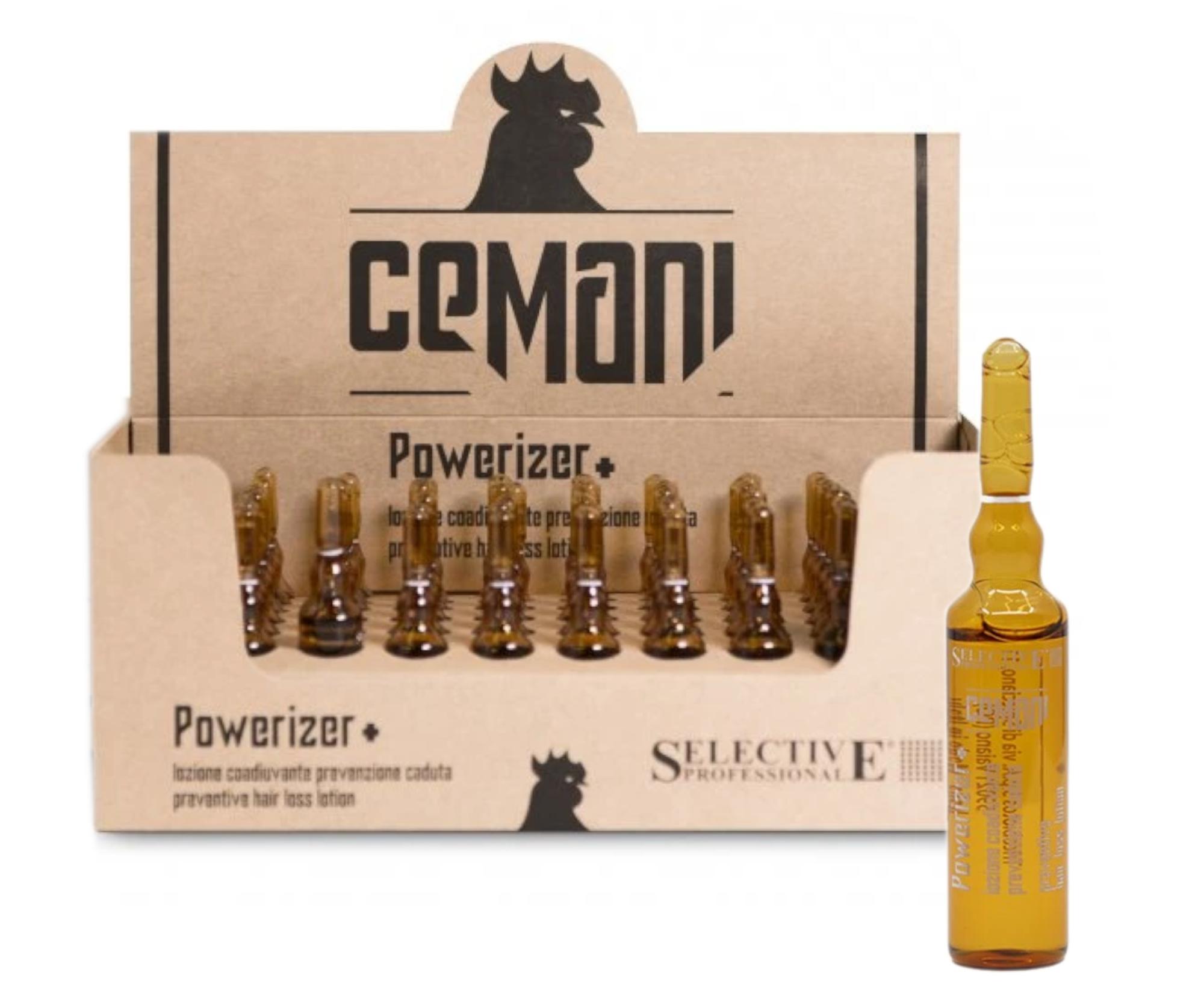 Pánské ampulky proti vypadávání vlasů Selective Professional Cemani Powerizer+ - 60x8 ml + dárek zdarma