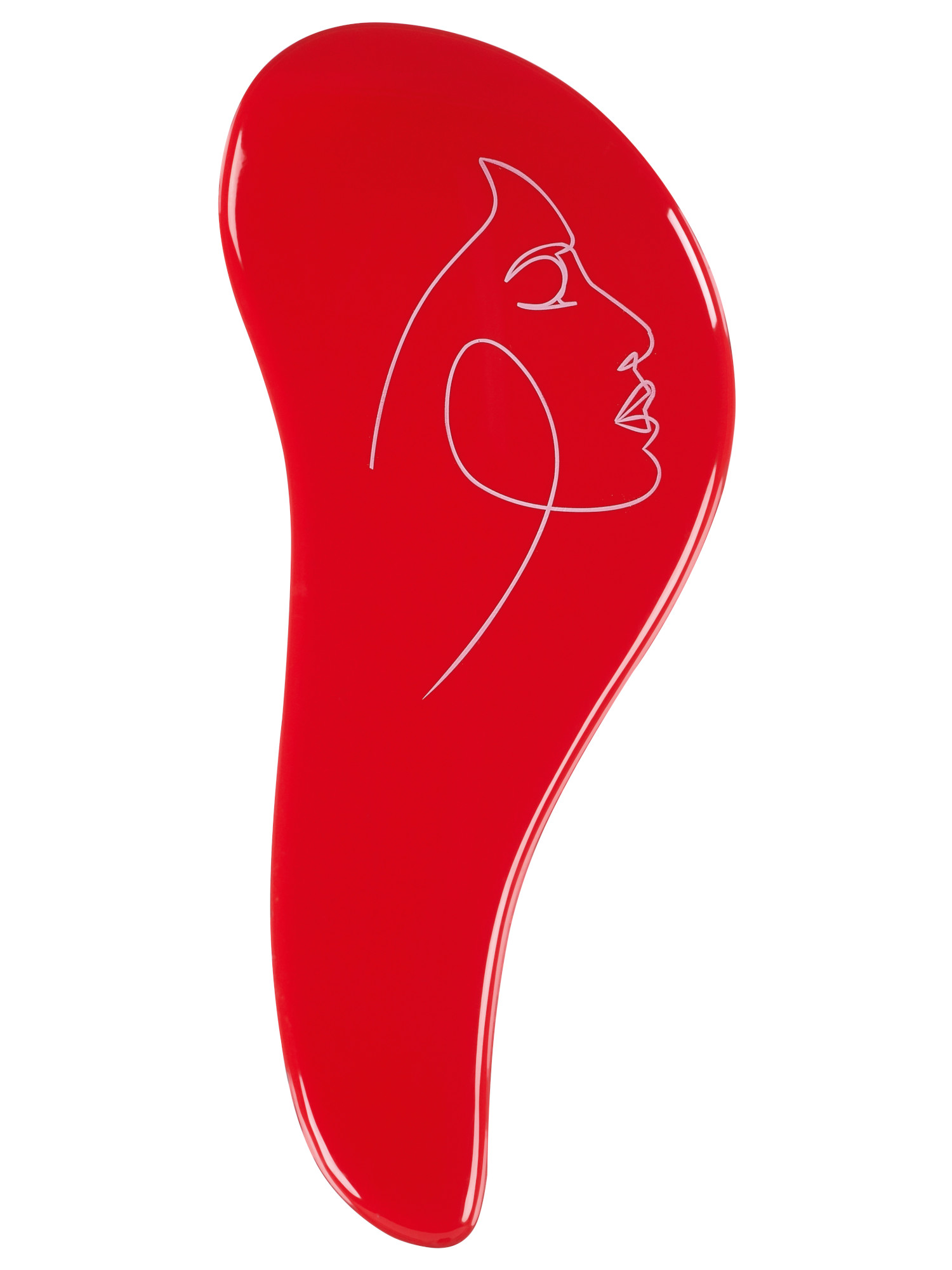 Kartáč na vlasy Sibel D-méli-mélo Kresba - červený s potiskem (6600622-01) + dárek zdarma
