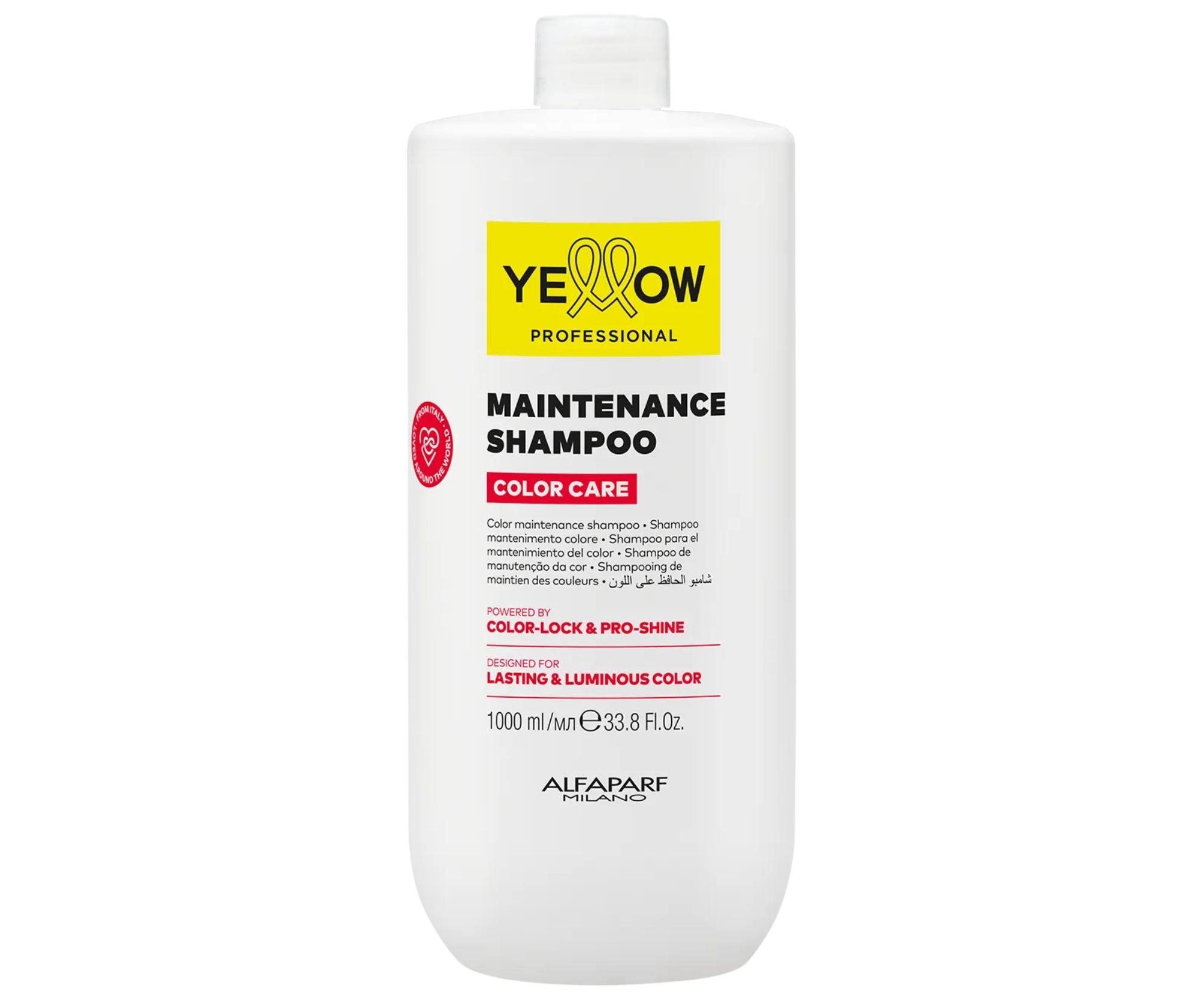 Šampon pro zachování barvy barvených vlasů Yellow Professional Color Care Maintenance Shampoo - 1000 ml + dárek zdarma