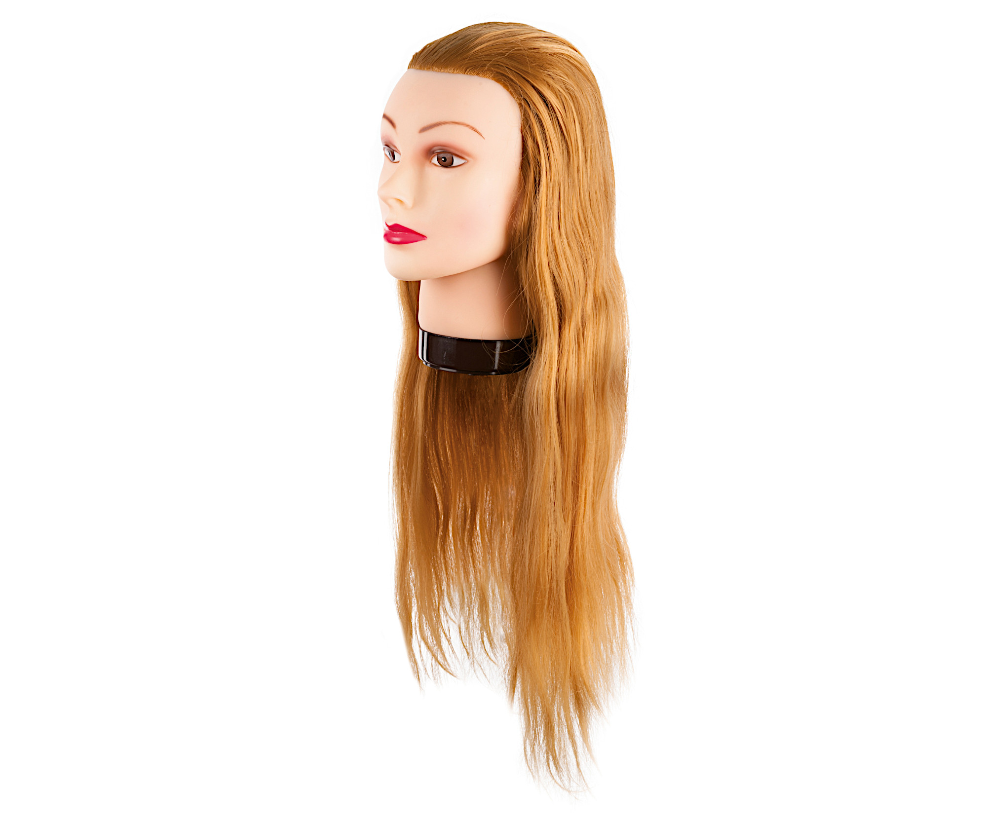 Cvičná hlava s umělými vlasy Eurostil Profesional - světlá blond, 55-60 cm (02545) + DÁREK ZDARMA