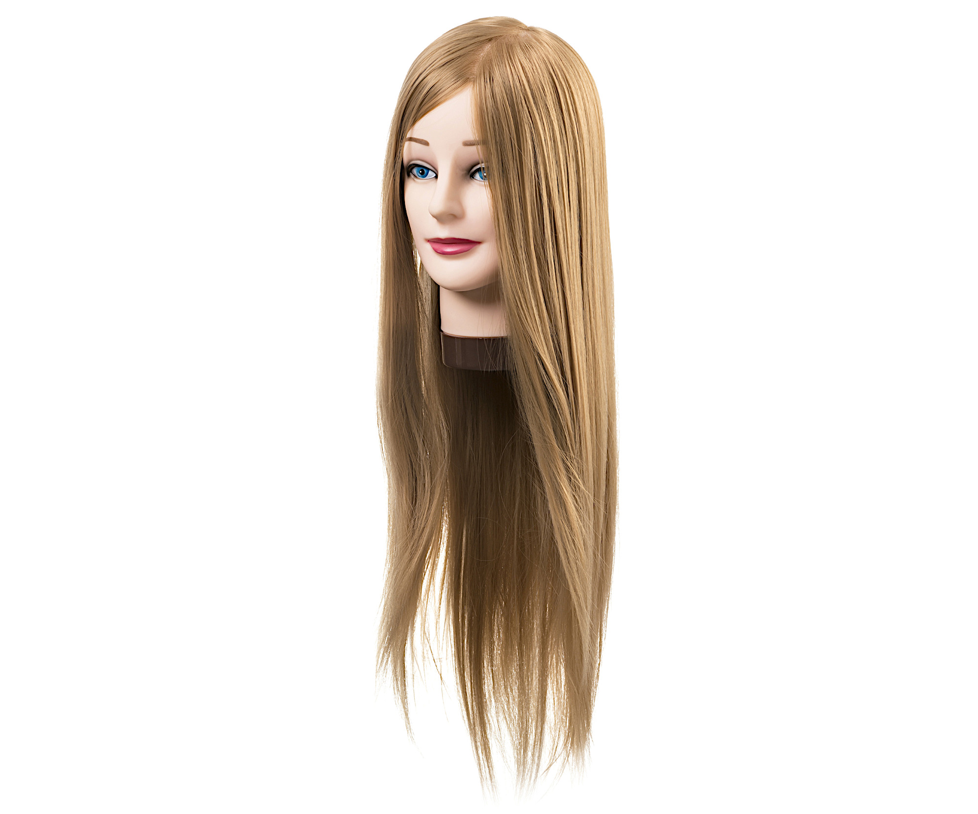 Cvičná hlava s umělými vlasy Eurostil Profesional - blond, 55-60 cm (04956) + DÁREK ZDARMA