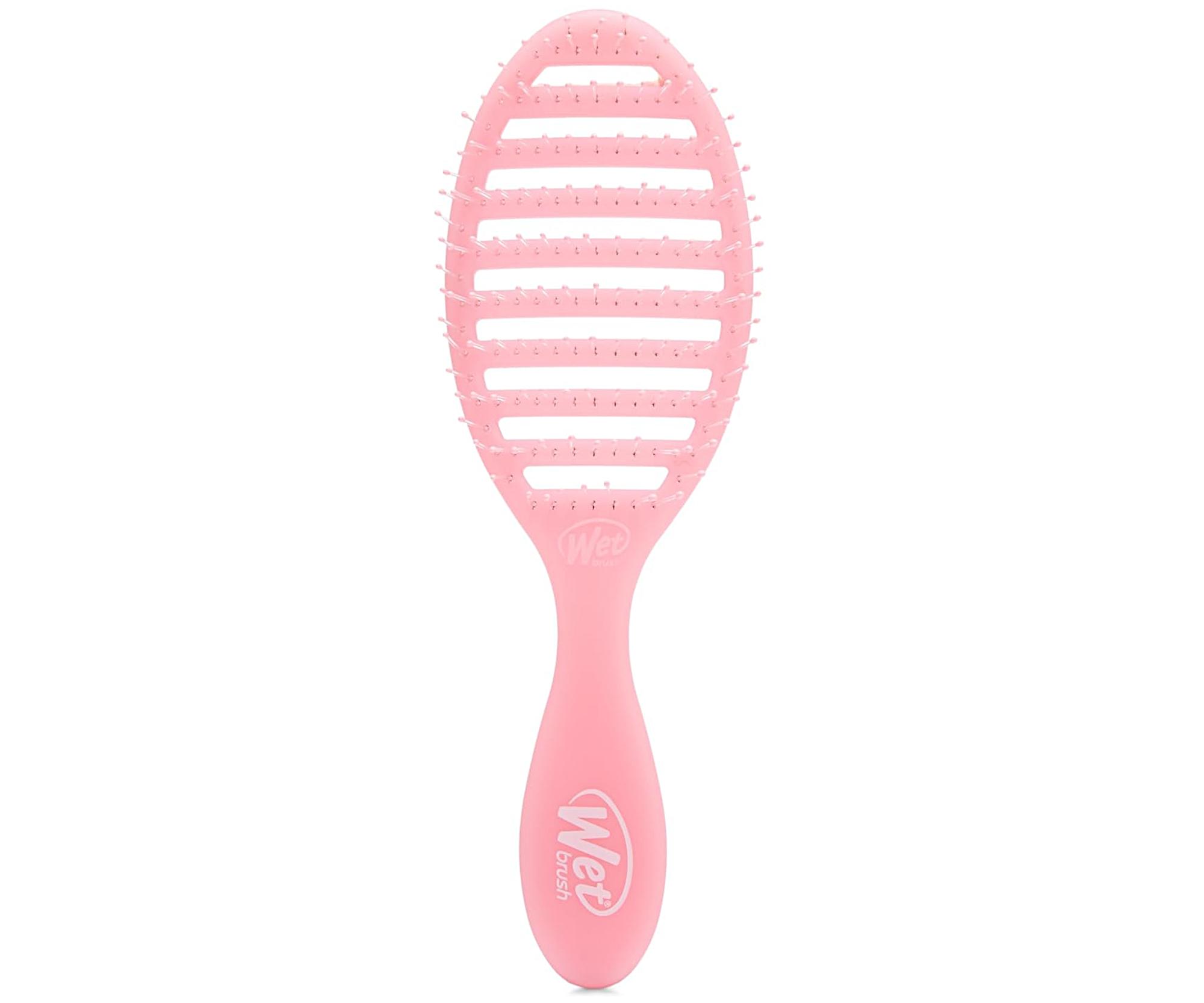 Kartáč na rozčesávání a foukání vlasů Wet Brush Speed Dry Pink Drink - světle růžový + dárek zdarma