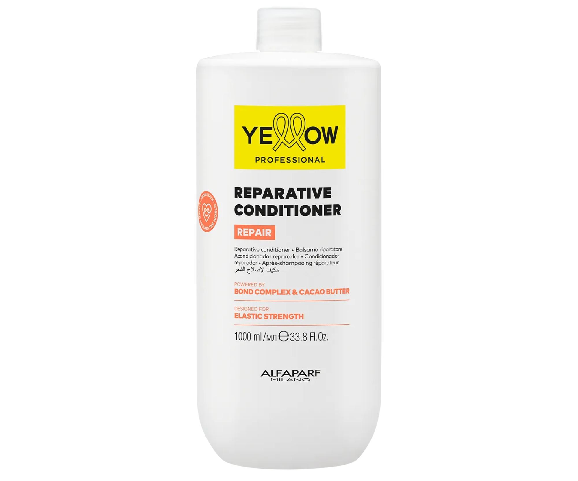 Regenerační kondicionér pro poškozené vlasy Yellow Professional Repair Reparative Conditioner - 1000 ml + dárek zdarma