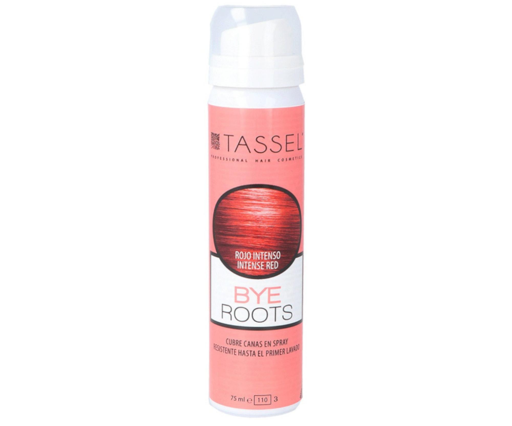 Sprej pro zakrytí odrostů Tassel Cosmetics Bye Roots - 75 ml, intenzivní červený (07277/57) + dárek zdarma