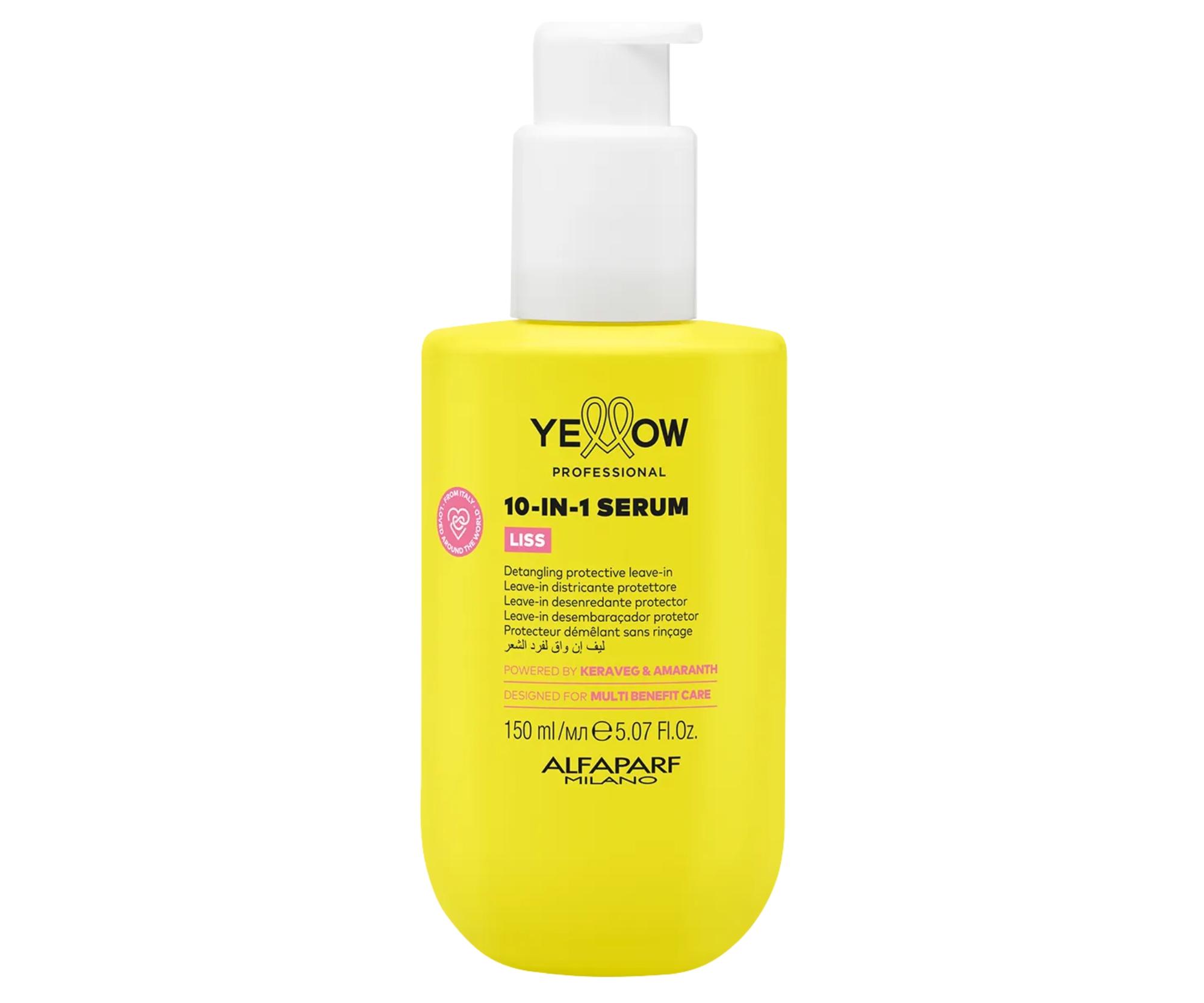 Bezoplachové sérum pro uhlazení vlasů Yellow Professional Liss Smoothing 10-IN-1 Serum - 150 ml + dárek zdarma
