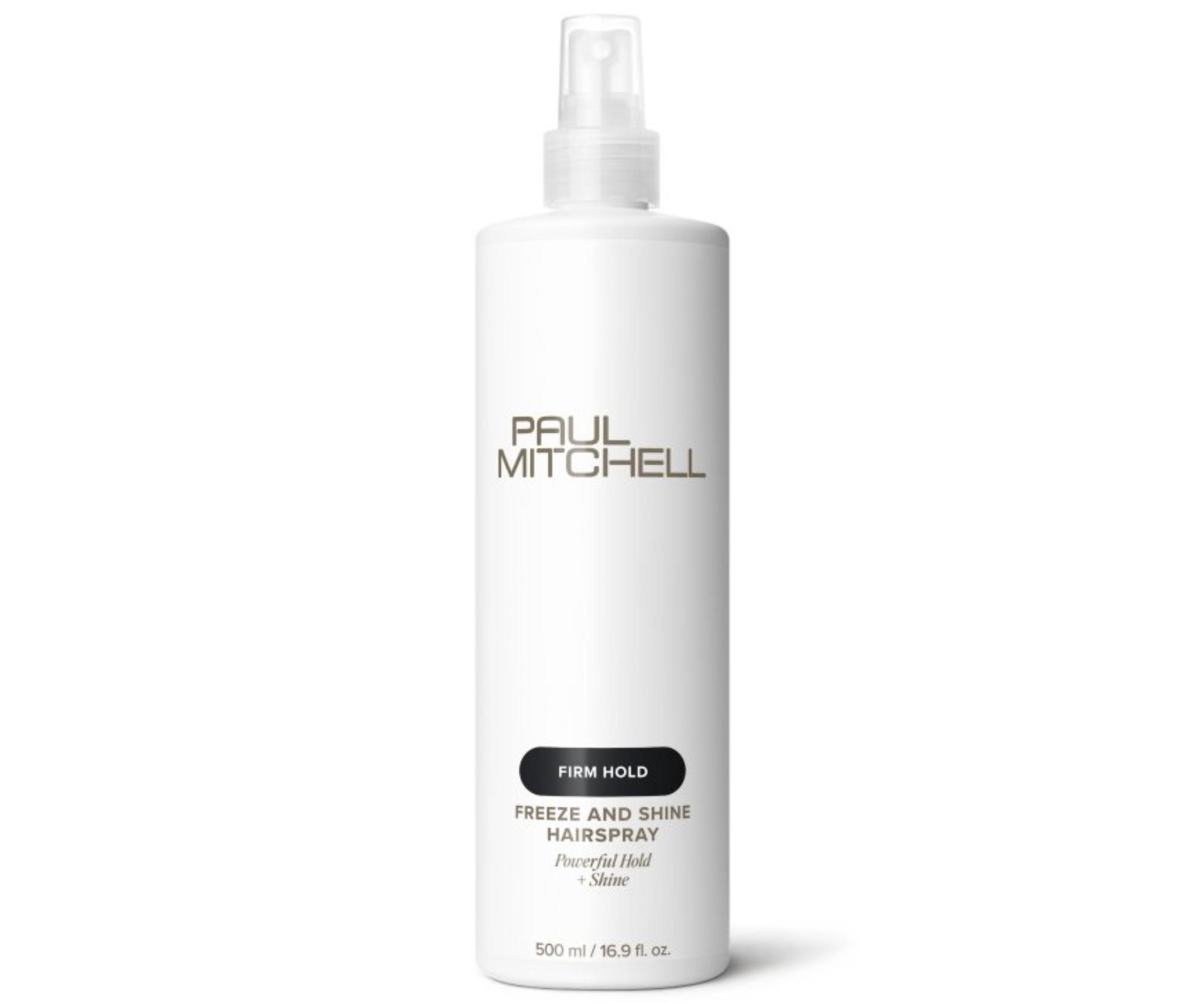 Lak na vlasy bez aerosolu se silnou fixací Paul Mitchell Firm Hold Freeze and Shine Hairspray - 500 ml + dárek zdarma