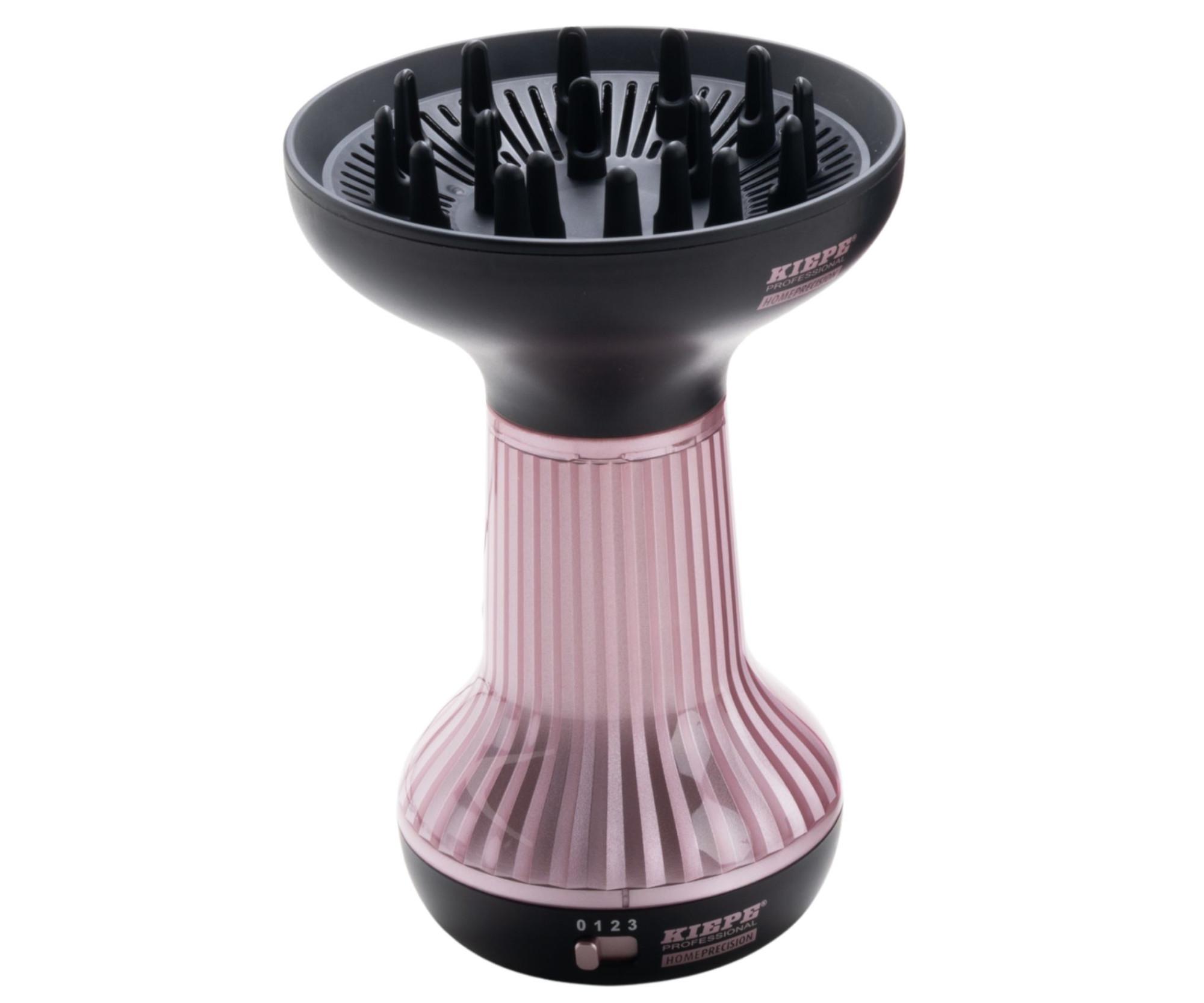 Horkovzdušný difuzér na vlasy Kiepe Professional Home Precision Curldiffuser Pro - 800 W, růžovočerný (8350) + dárek zdarma