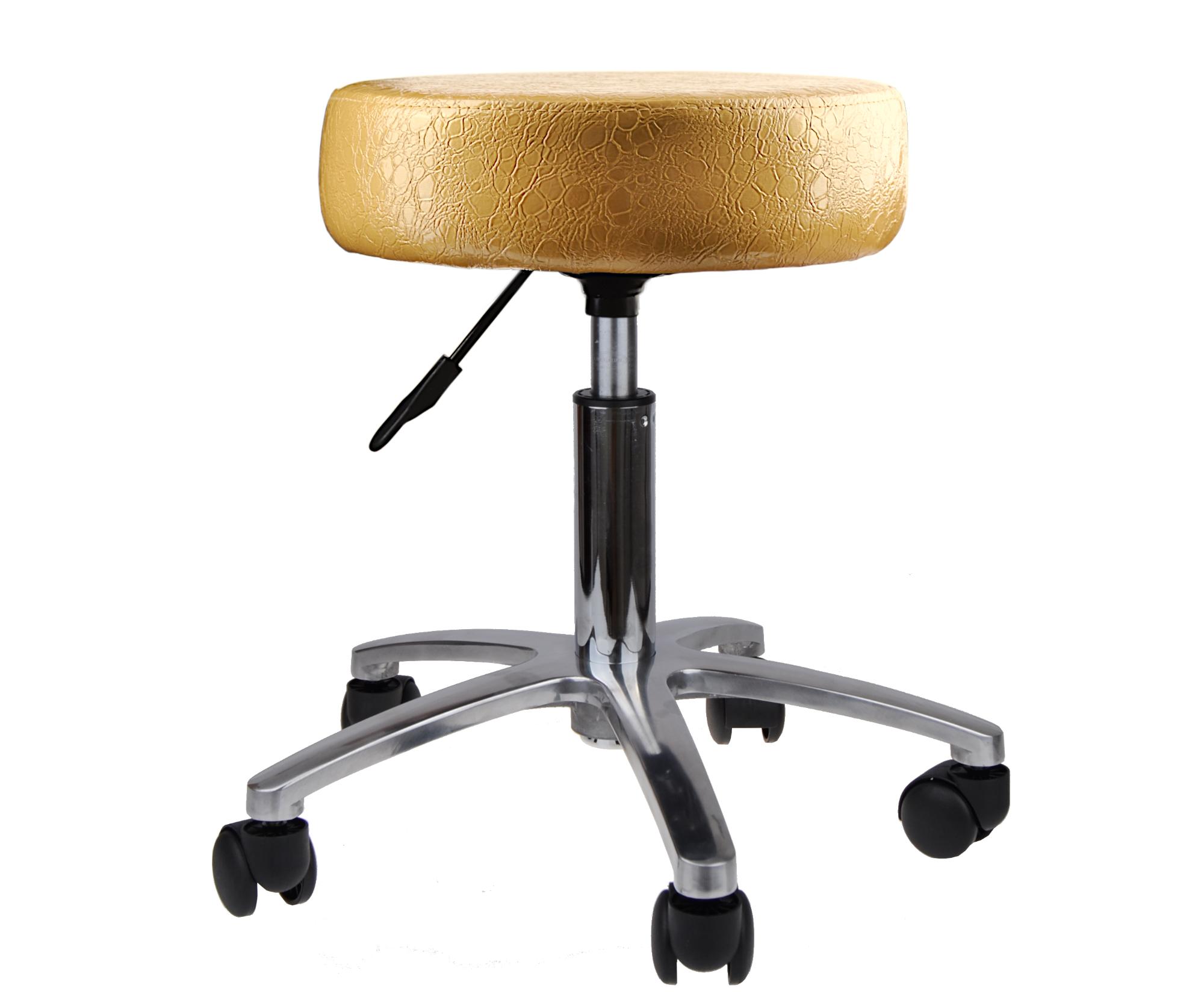 Taburet na kolečkách Detail BOB - zlatý (30) (DHS396-30) + dárek zdarma