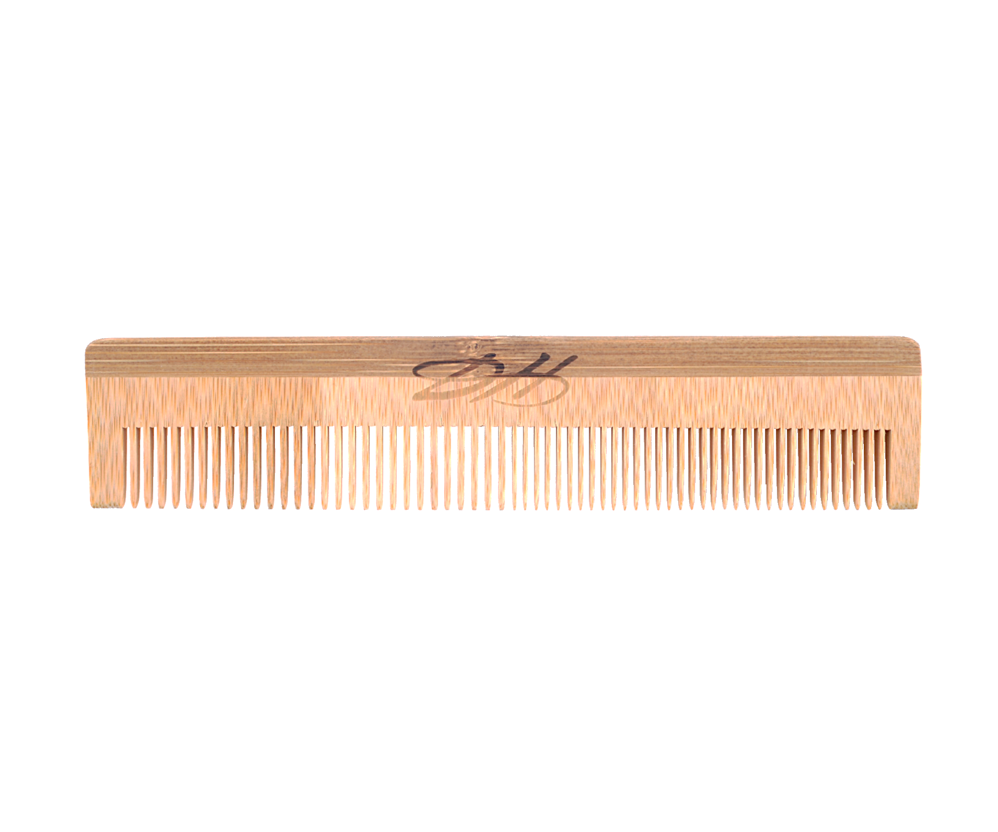 Bambusový hřeben Detail - Hair style Bamboo Comb - 17,3 x 3,1 cm