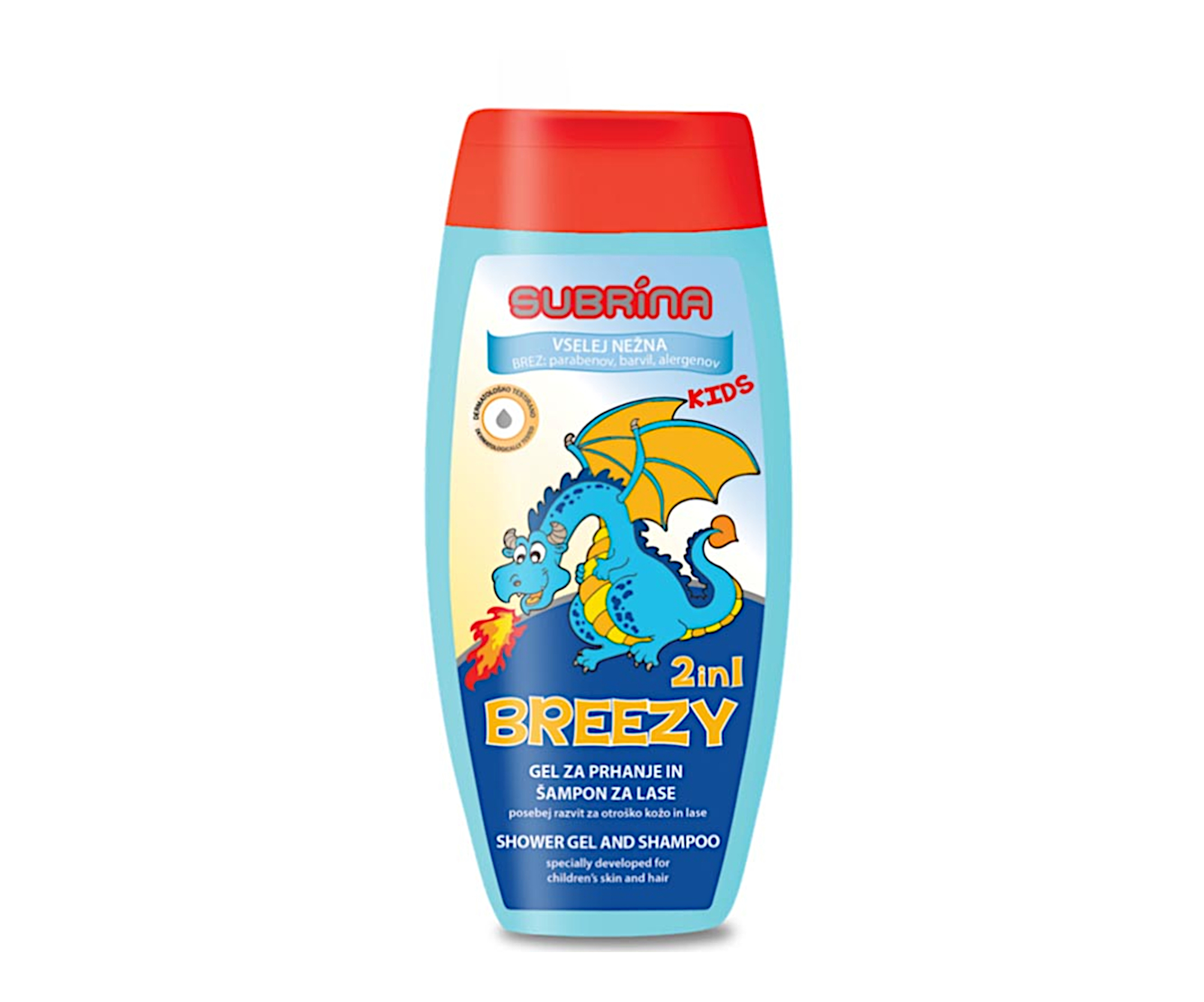 Dětský sprchový gel a šampon 2v1 Subrina Breezy - 250 ml (053017)