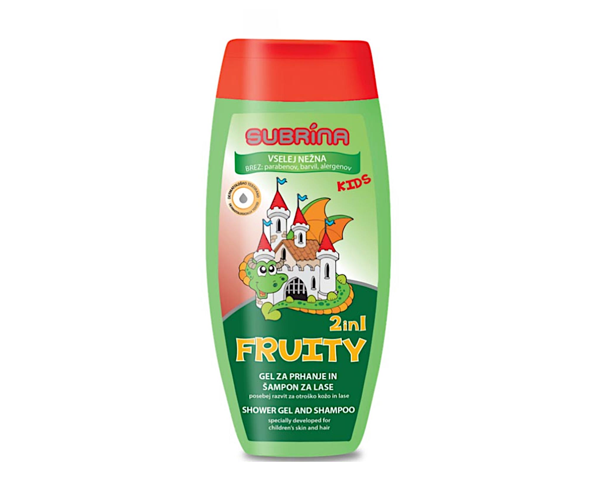 Dětský sprchový gel a šampon 2v1 Subrina Fruity - 250 ml (053015) + dárek zdarma