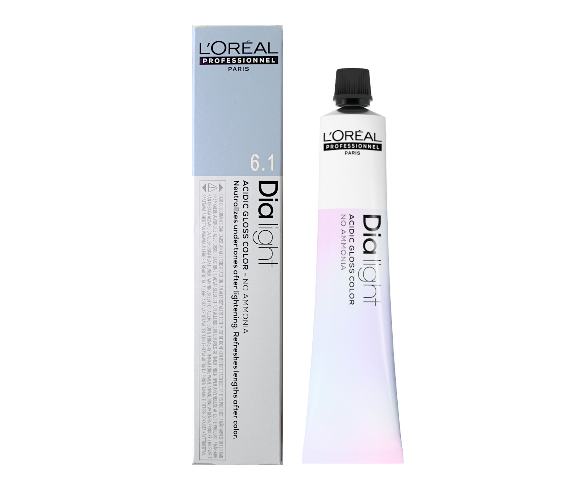 Přeliv na vlasy Loréal Dialight 50 ml - odstín 6.1 tmavý popelavý blond - L’Oréal Professionnel + dárek zdarma