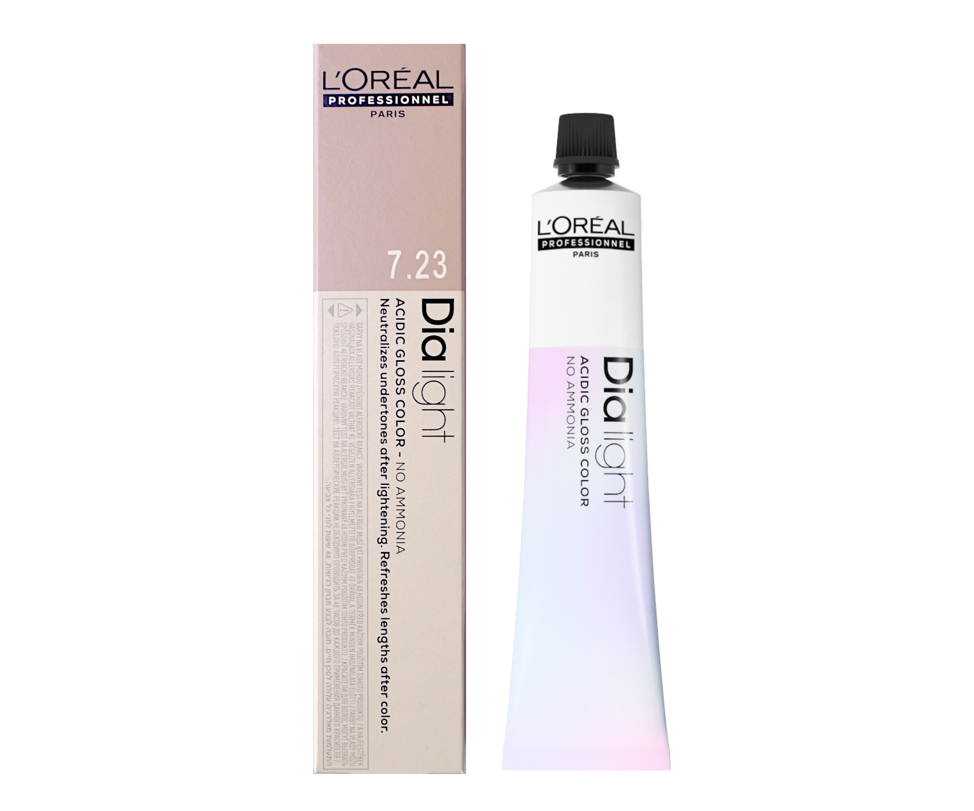 Přeliv na vlasy Loréal Dialight 50 ml - odstín 7.23 blond duhový zlatý - L’Oréal Professionnel + dárek zdarma