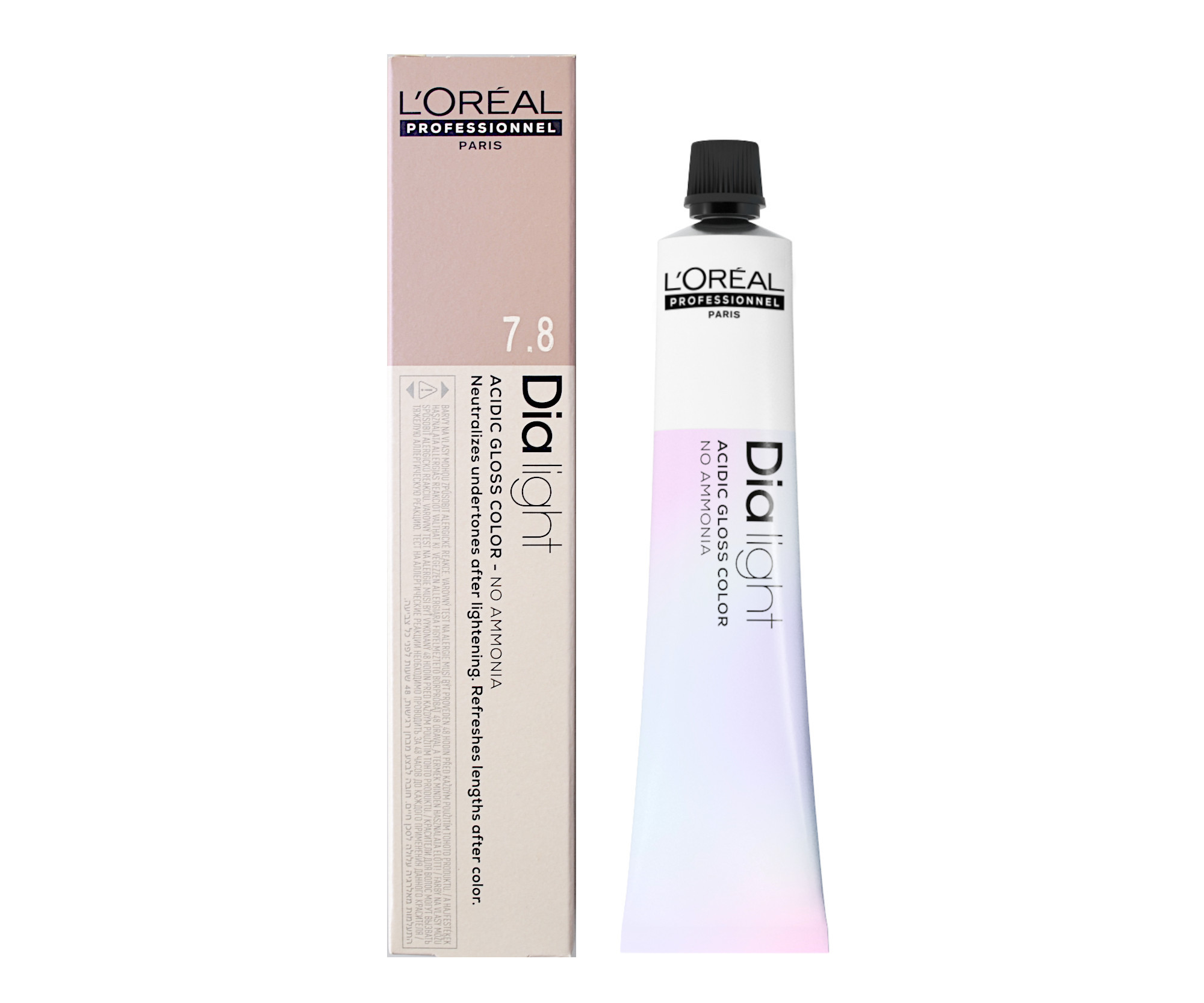 Přeliv na vlasy Loréal Dialight 50 ml - odstín 7.8 blond mokka - L’Oréal Professionnel + dárek zdarma